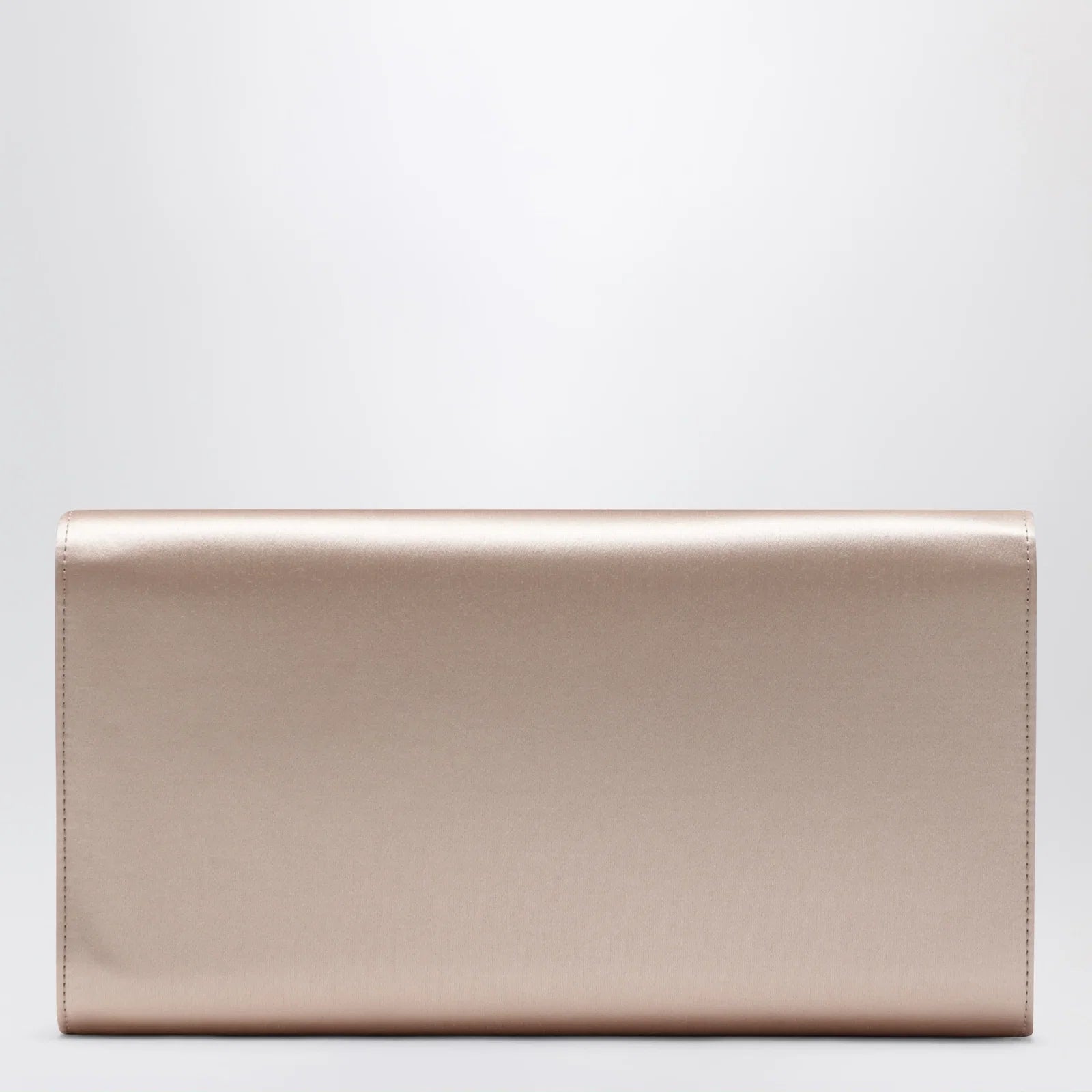 ROGER VIVIER Light pink satin clutch bag with buckle