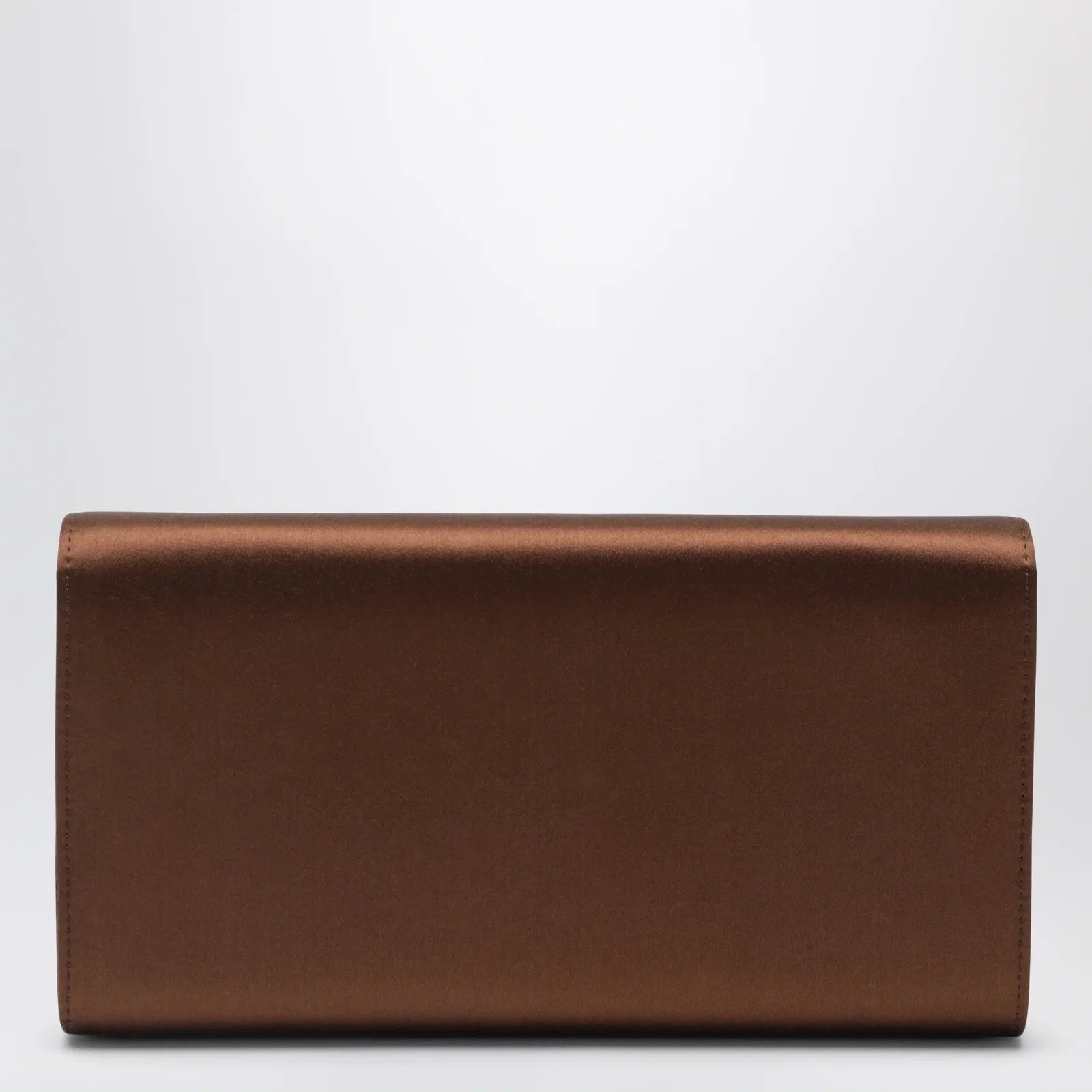 ROGER VIVIER Efflorescence Clutch in satin Cacao