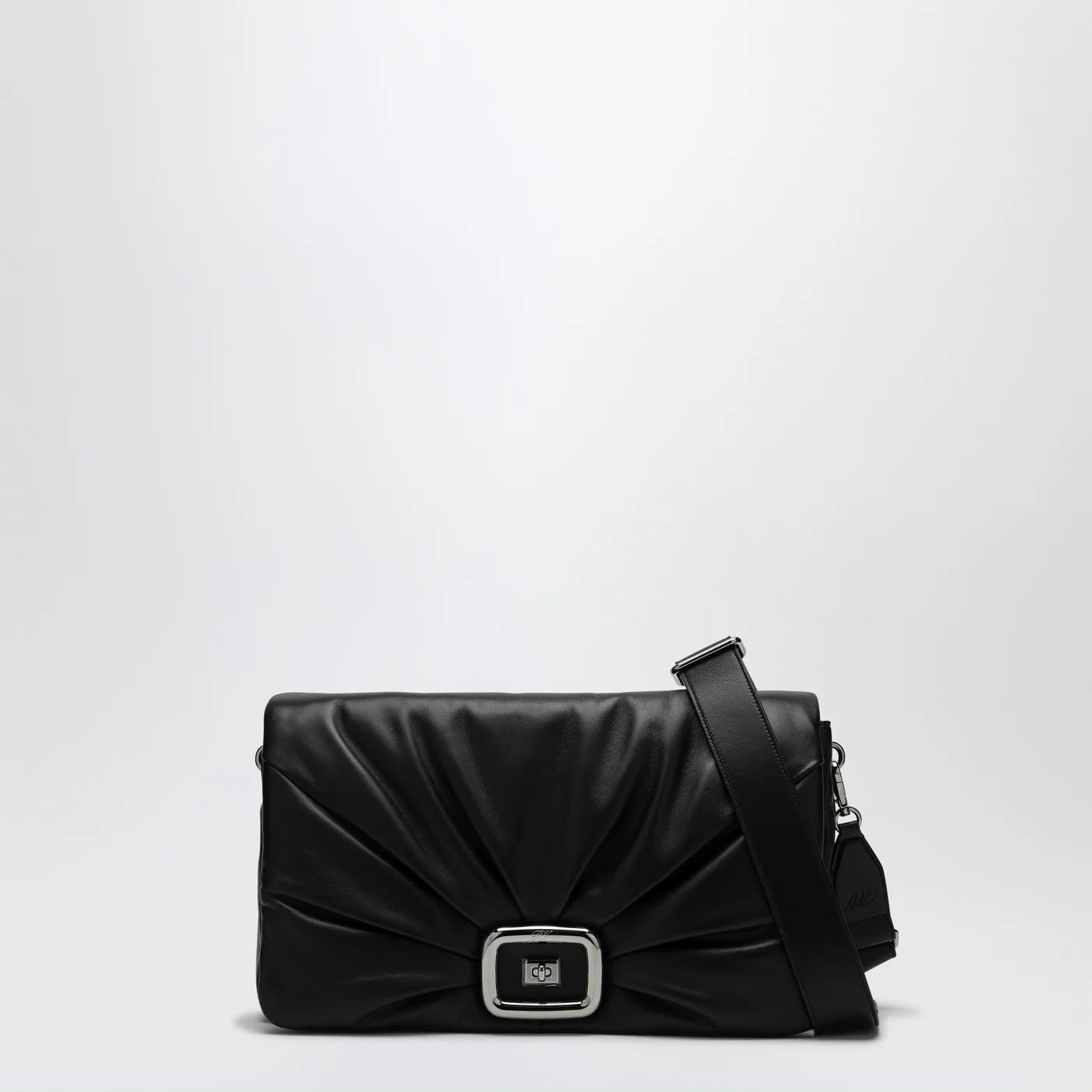 ROGER VIVIER Viv' Choc Large black leather bag