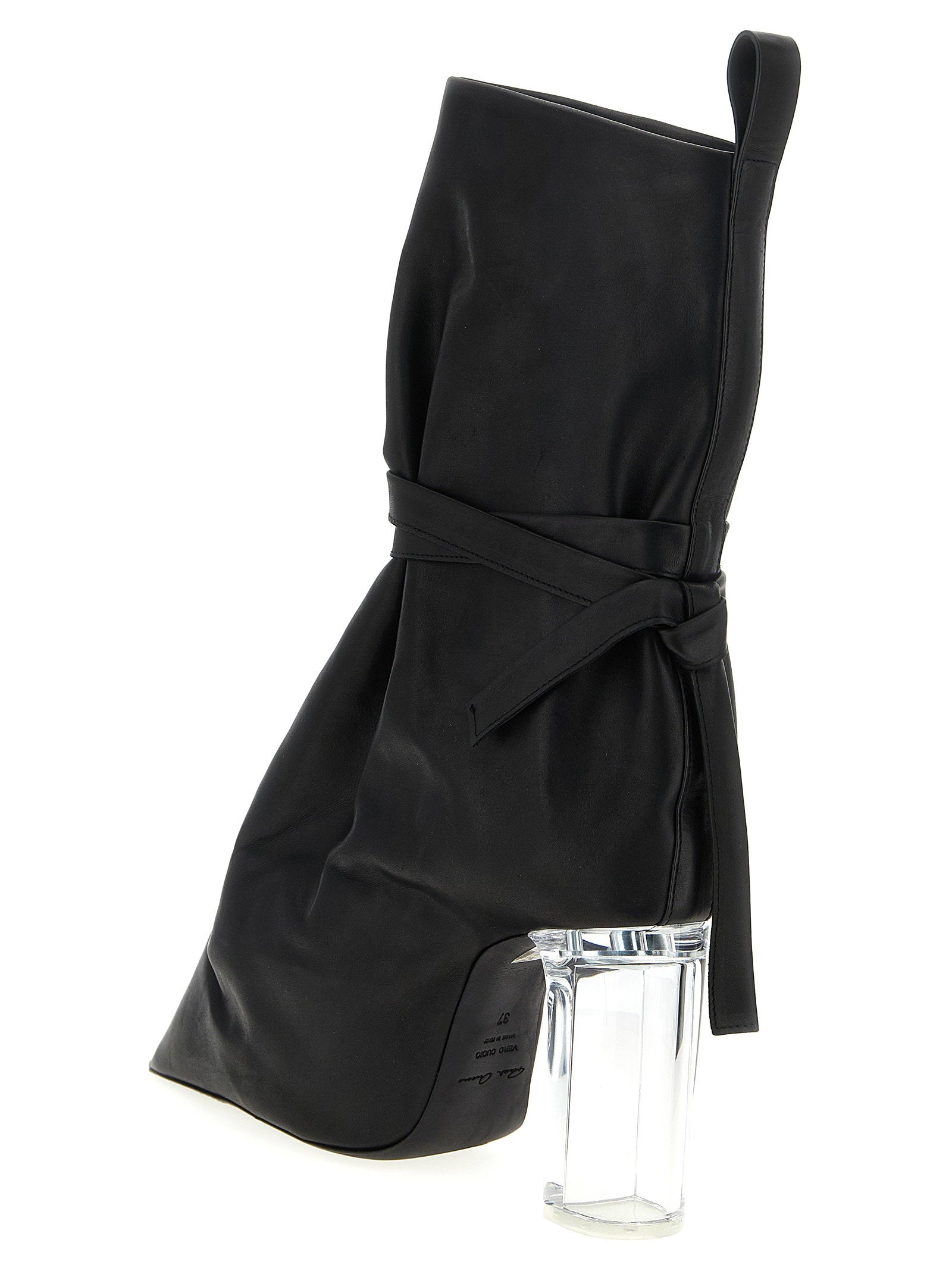Rick Owens Tied Taco Kiss Ankle Boots