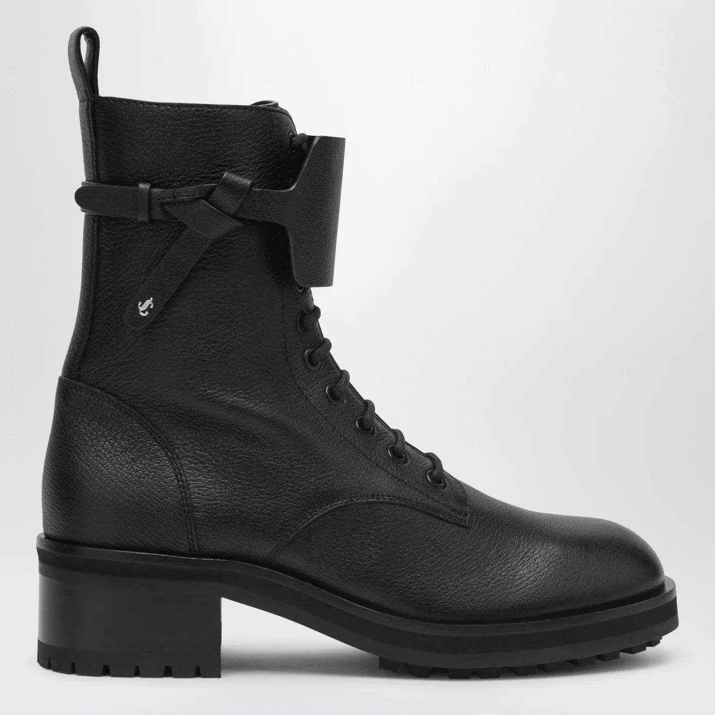 Jimmy Choo Rosabel Flat black leather ankle boots