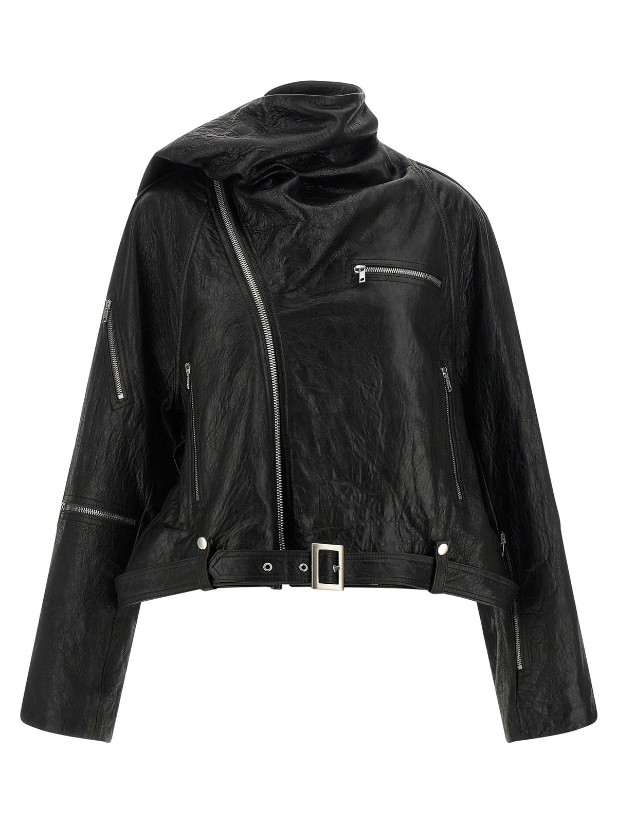 Rick Owens Cropped Scarf Flight Jacket