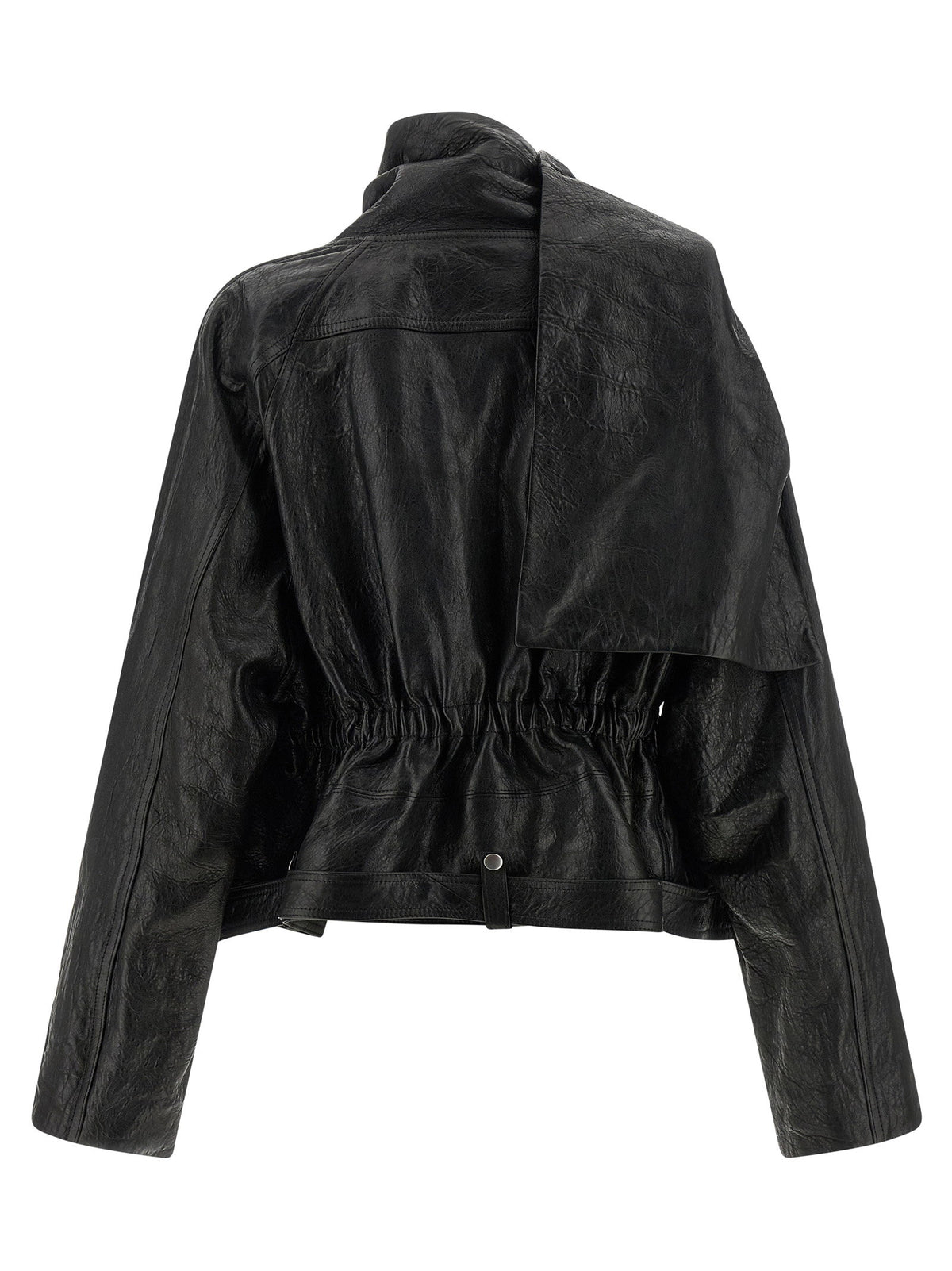 Rick Owens Cropped Scarf Flight Jacket