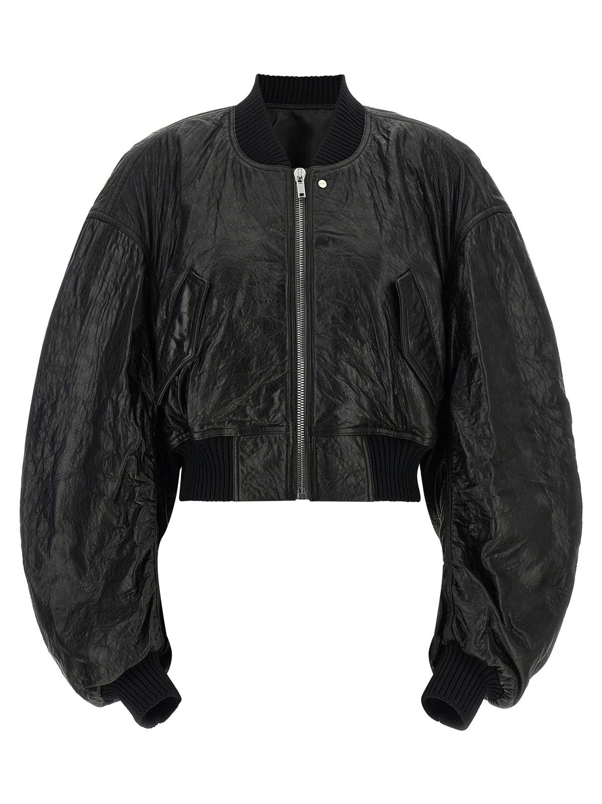 Rick Owens Secchia Cropped Flight Bomber Jacket
