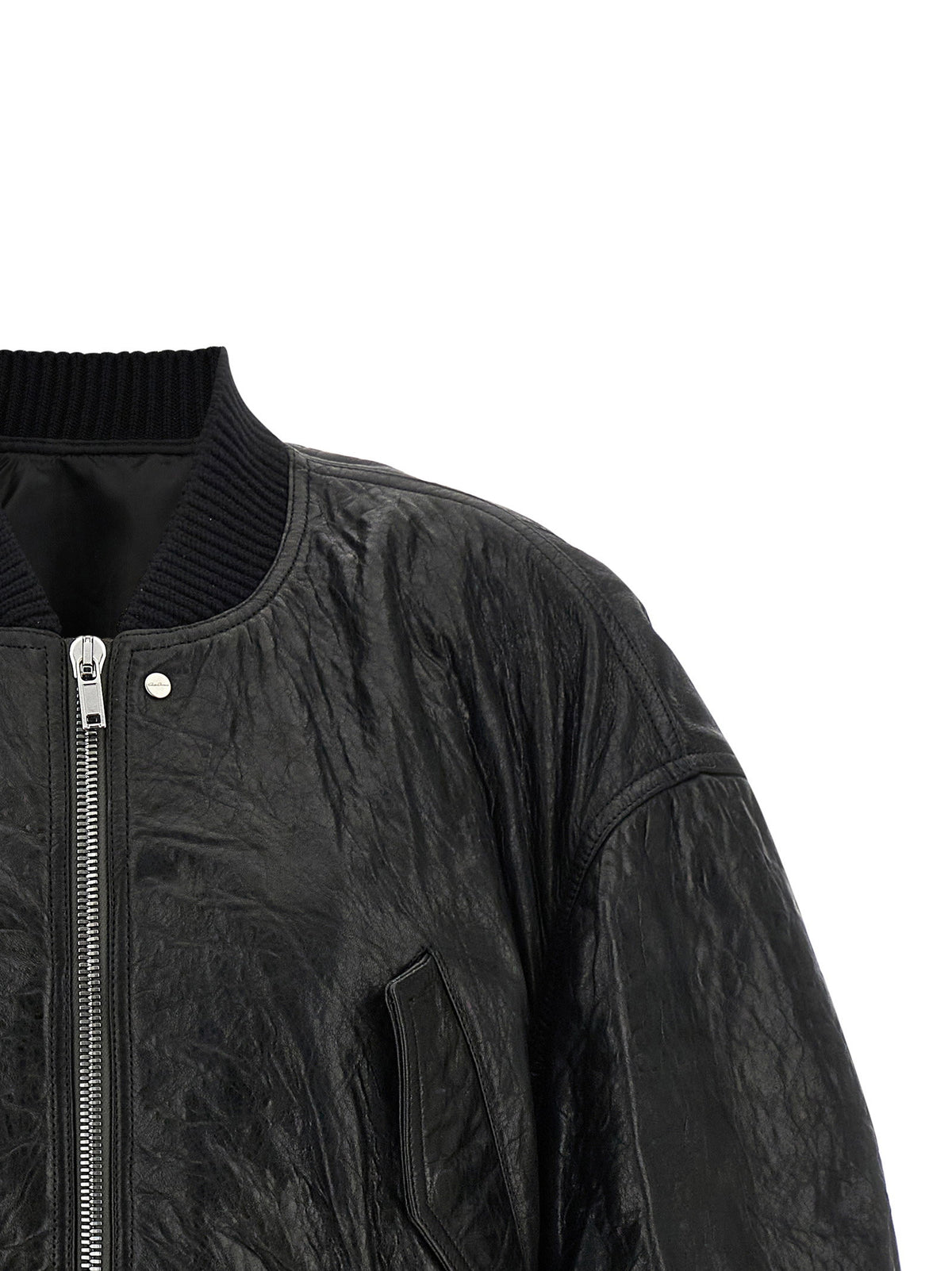 Rick Owens Secchia Cropped Flight Bomber Jacket
