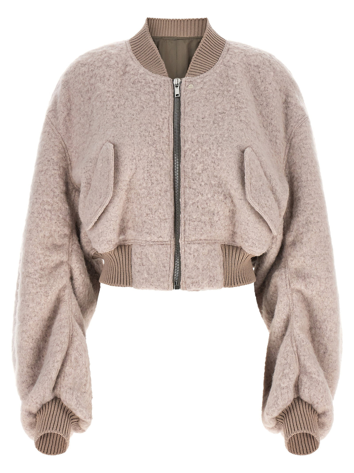 Rick Owens Secchia Cropped Flight Bomber Jacket