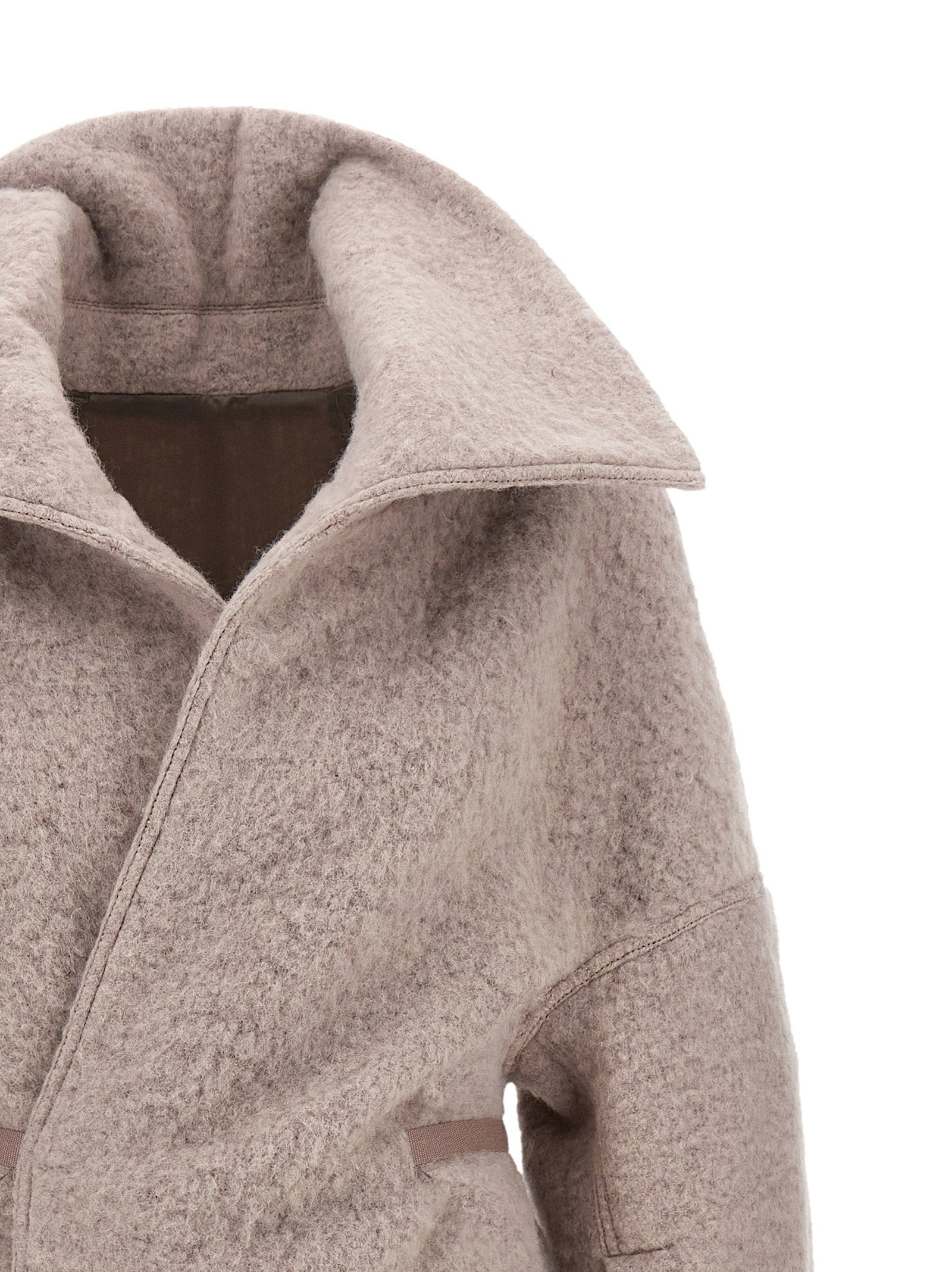 Rick Owens Dracucollar Belted Coat