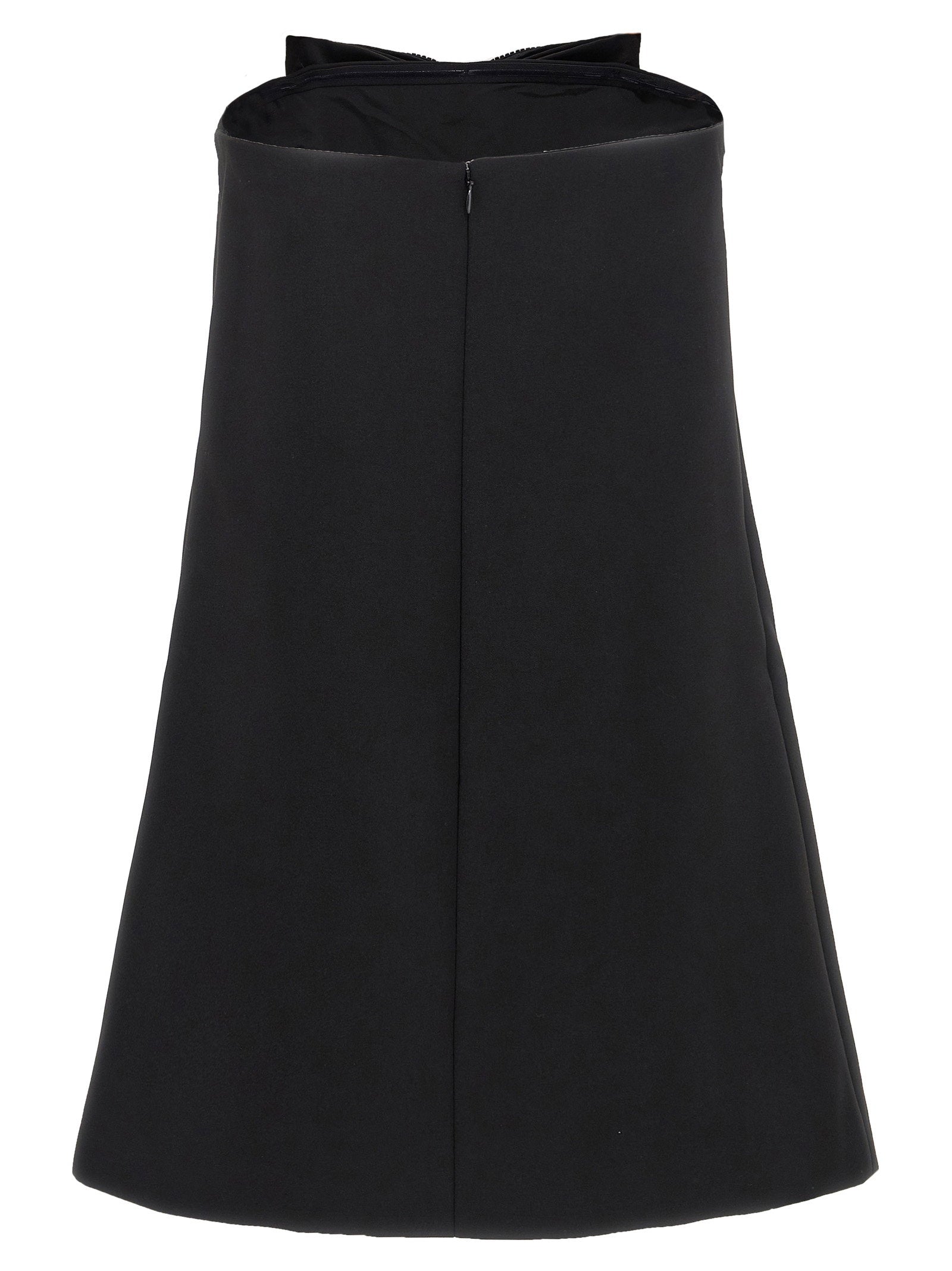 Self-Portrait Black Crepe Bandeau Mini Dress
