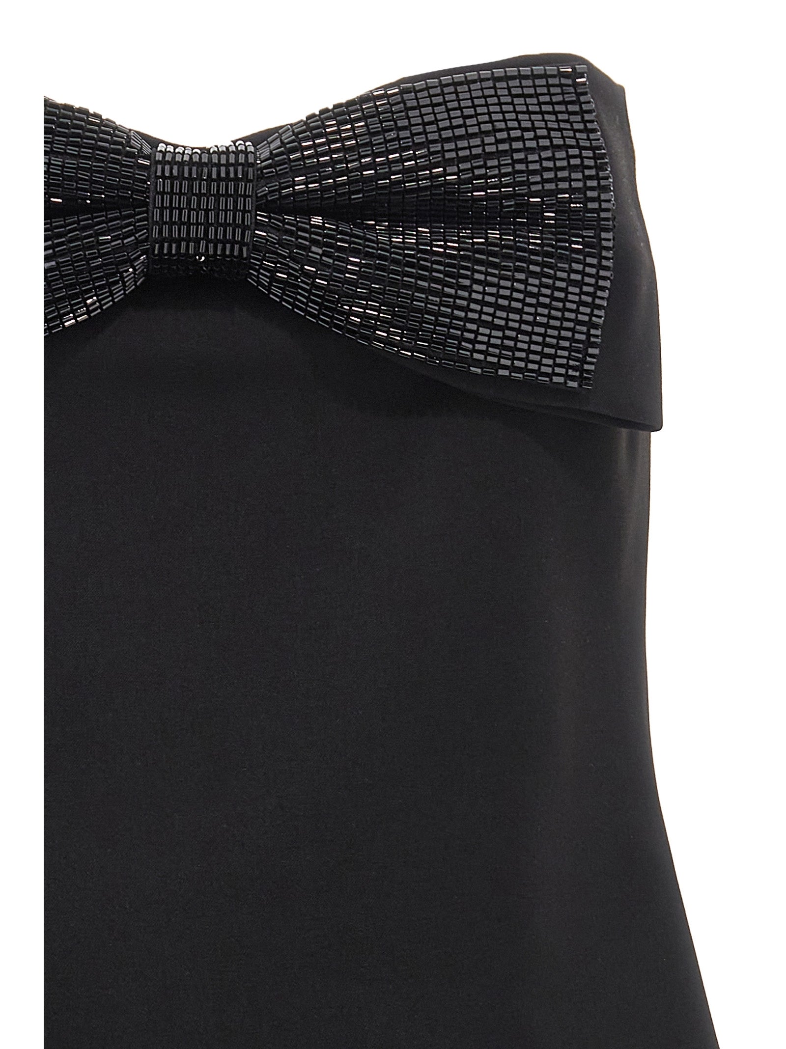 Self-Portrait Black Crepe Bandeau Top