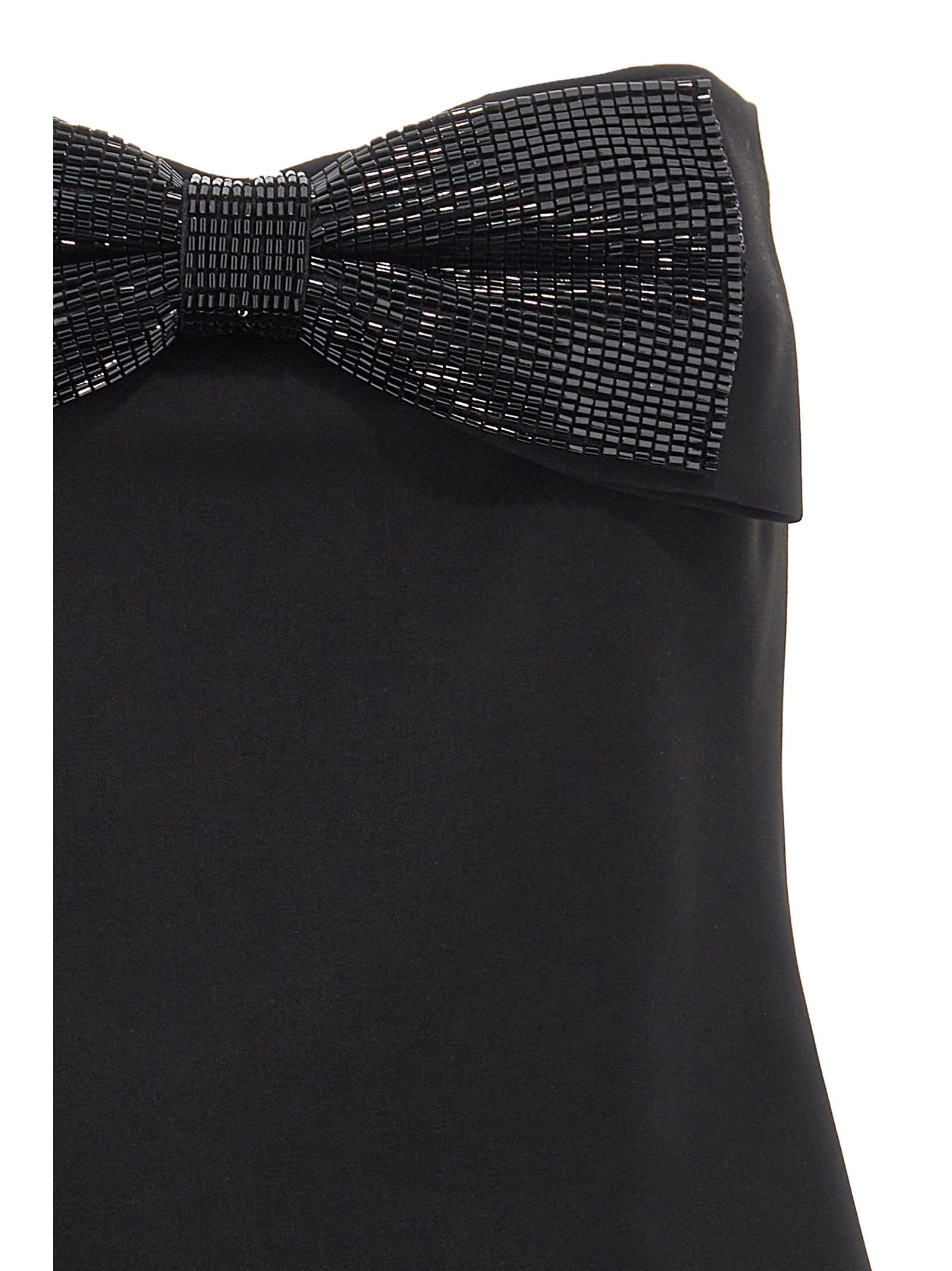 Self-Portrait Black Crepe Bandeau Top