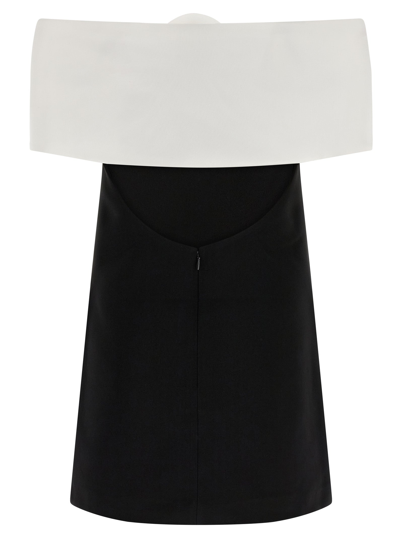 Self-Portrait Black Crêpe Flower Mini Dress