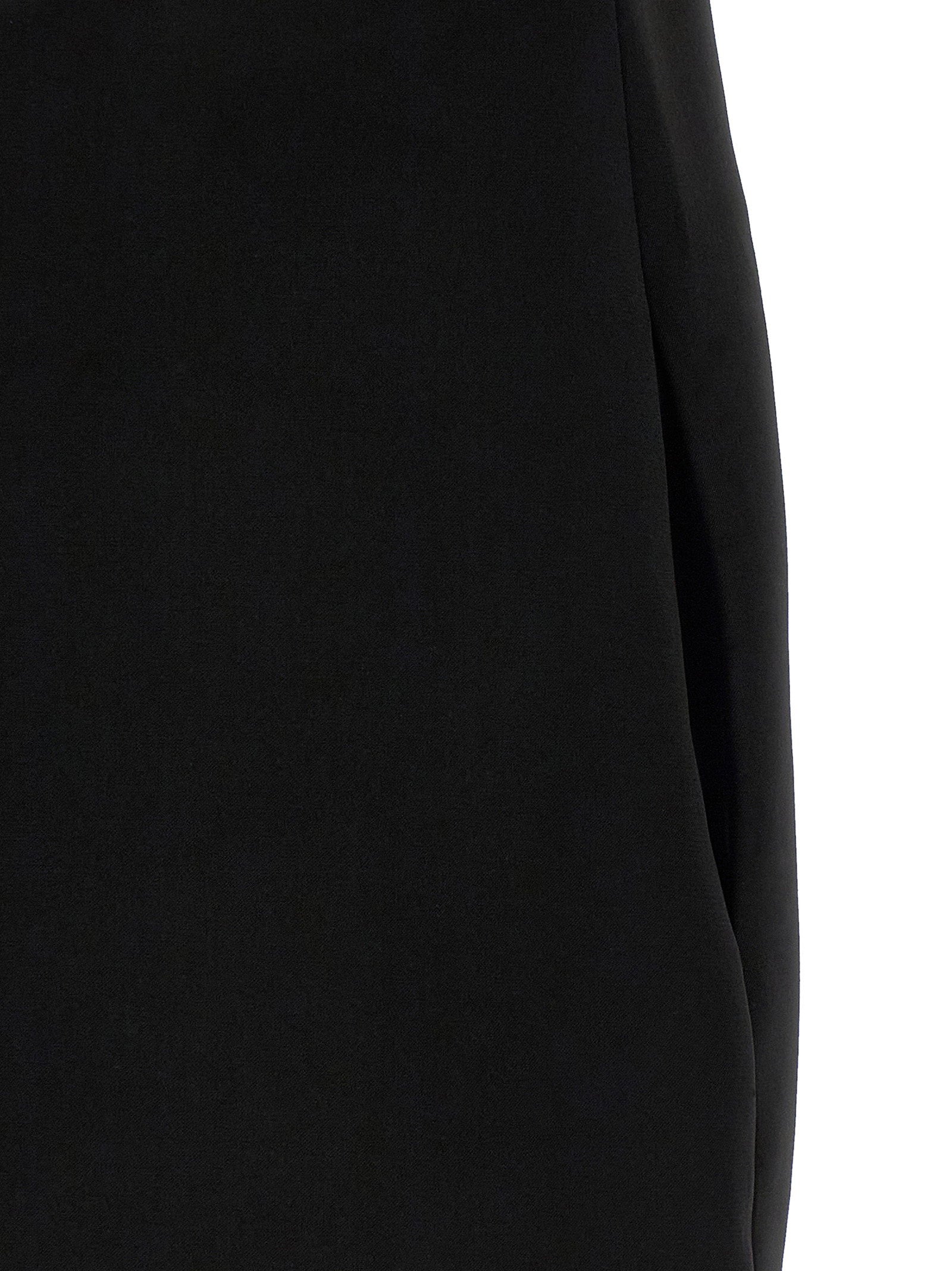 Self-Portrait Black Crêpe Flower Mini Dress
