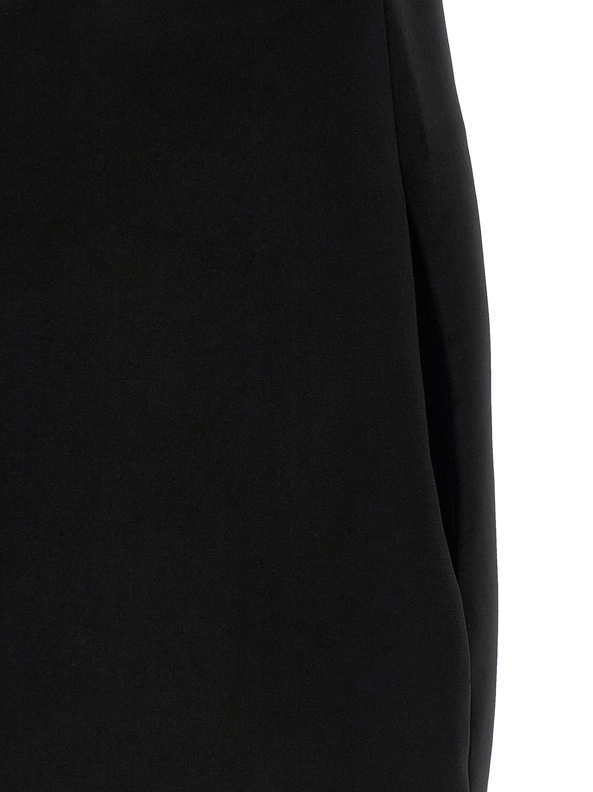 Self-Portrait Black Crêpe Flower Mini Dress