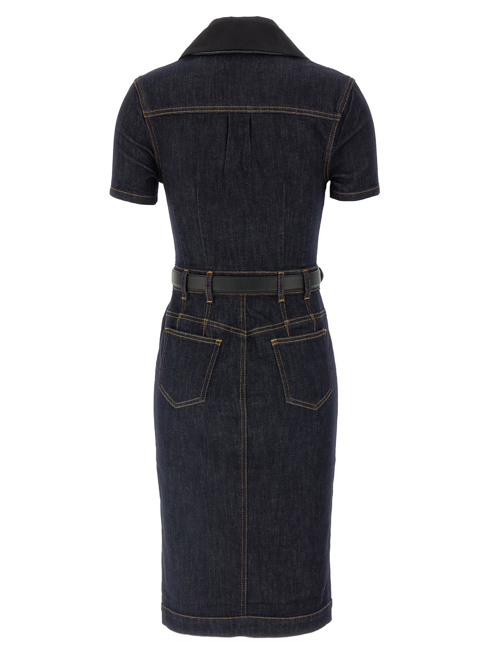Self-Portrait Indigo Denim Midi Dress