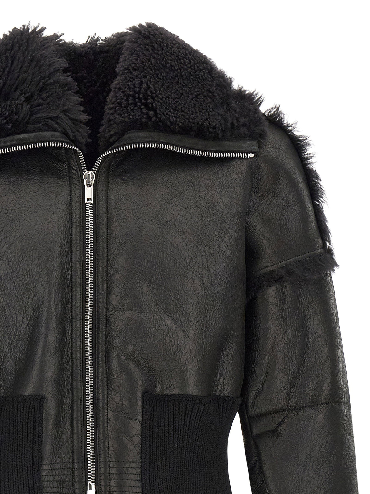 Rick Owens Flight Jkt Cropped Bomber Jacket