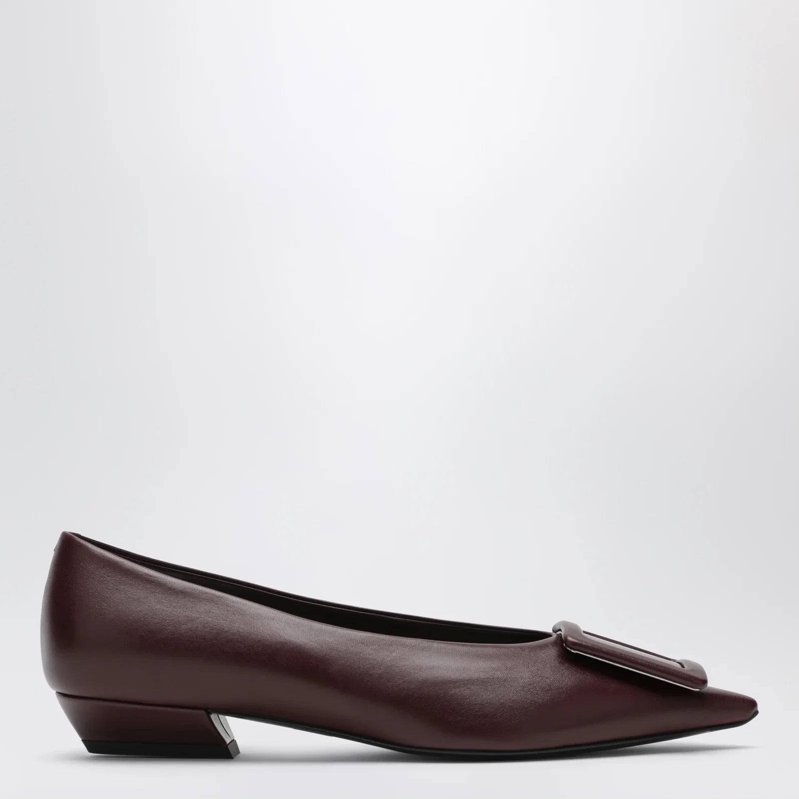 ROGER VIVIER Gommettine ballerina in mosto-coloured leather