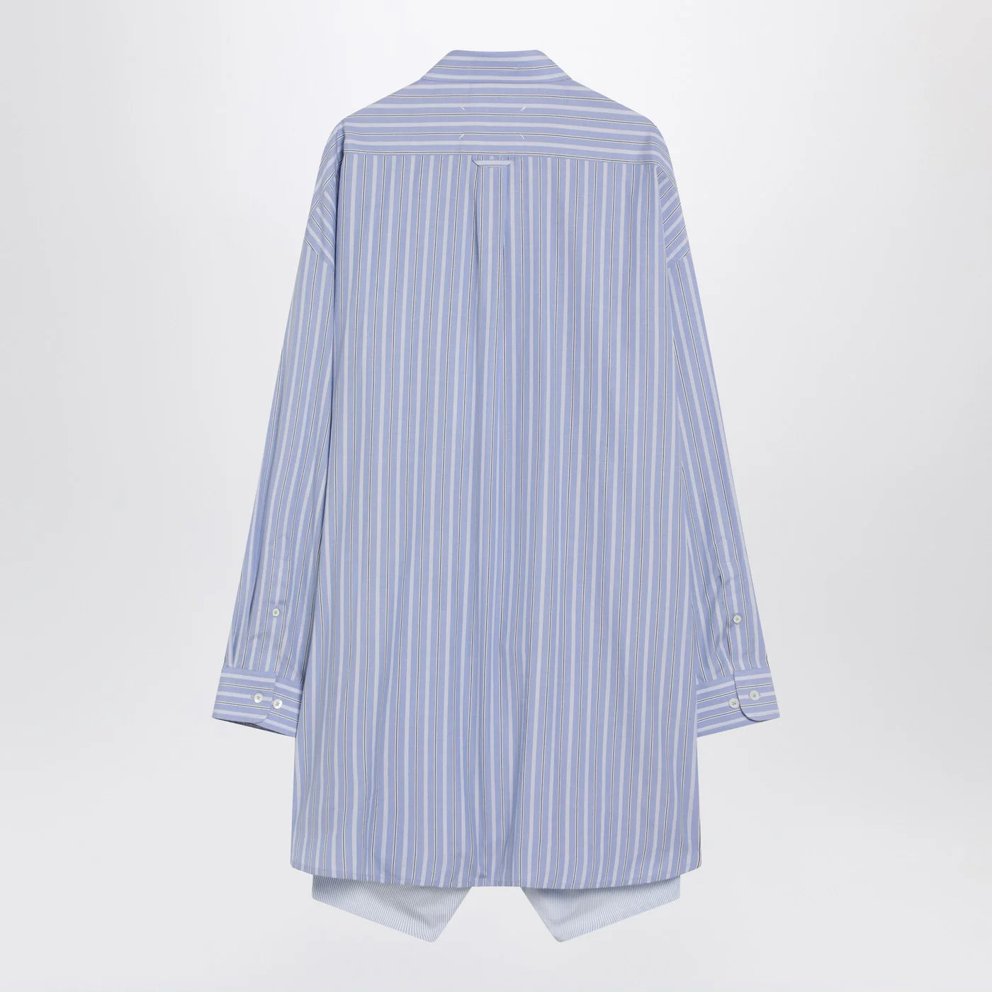 Maison Margiela Light blue striped shirtdress
