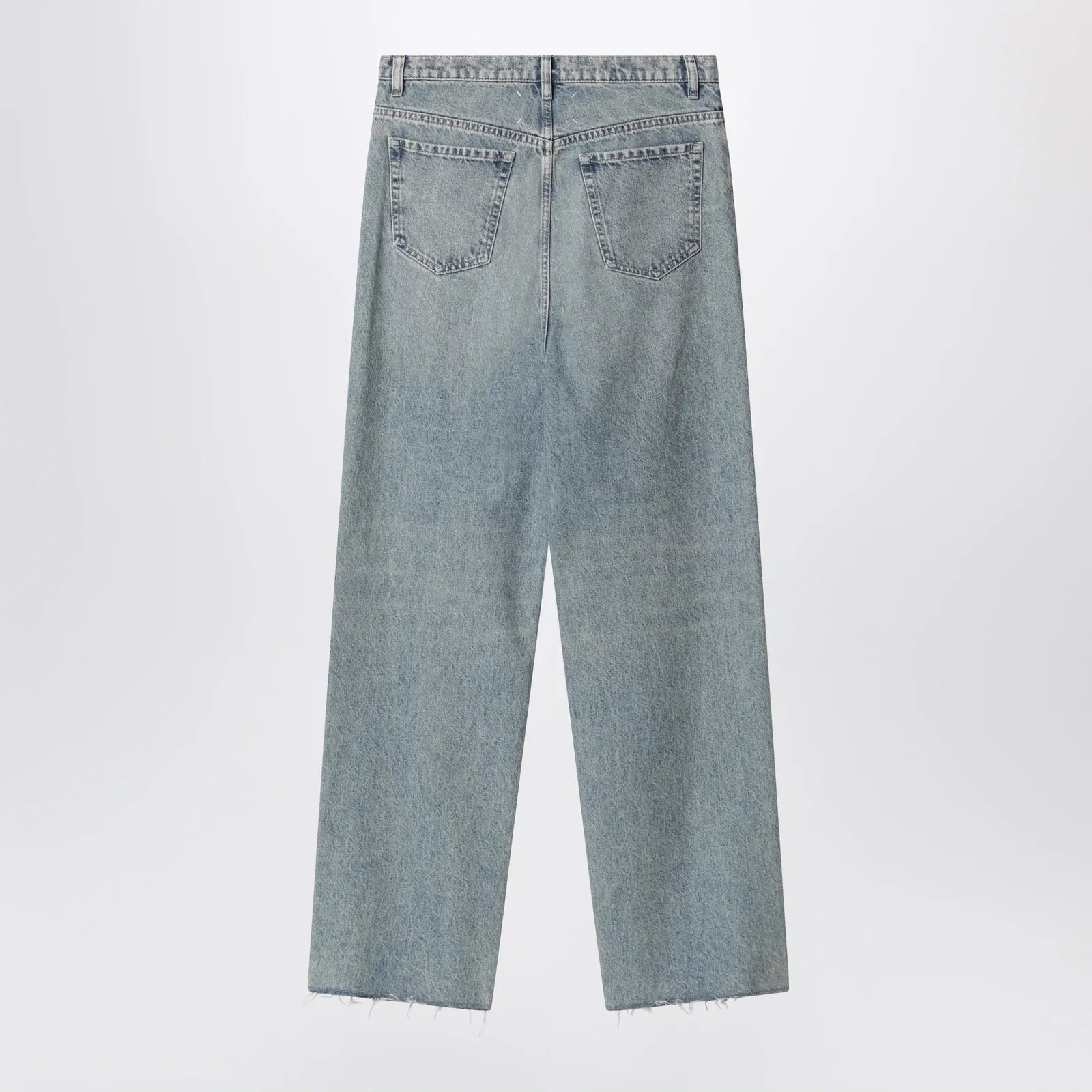 Maison Margiela Wide-leg jeans in cotton in ice blue