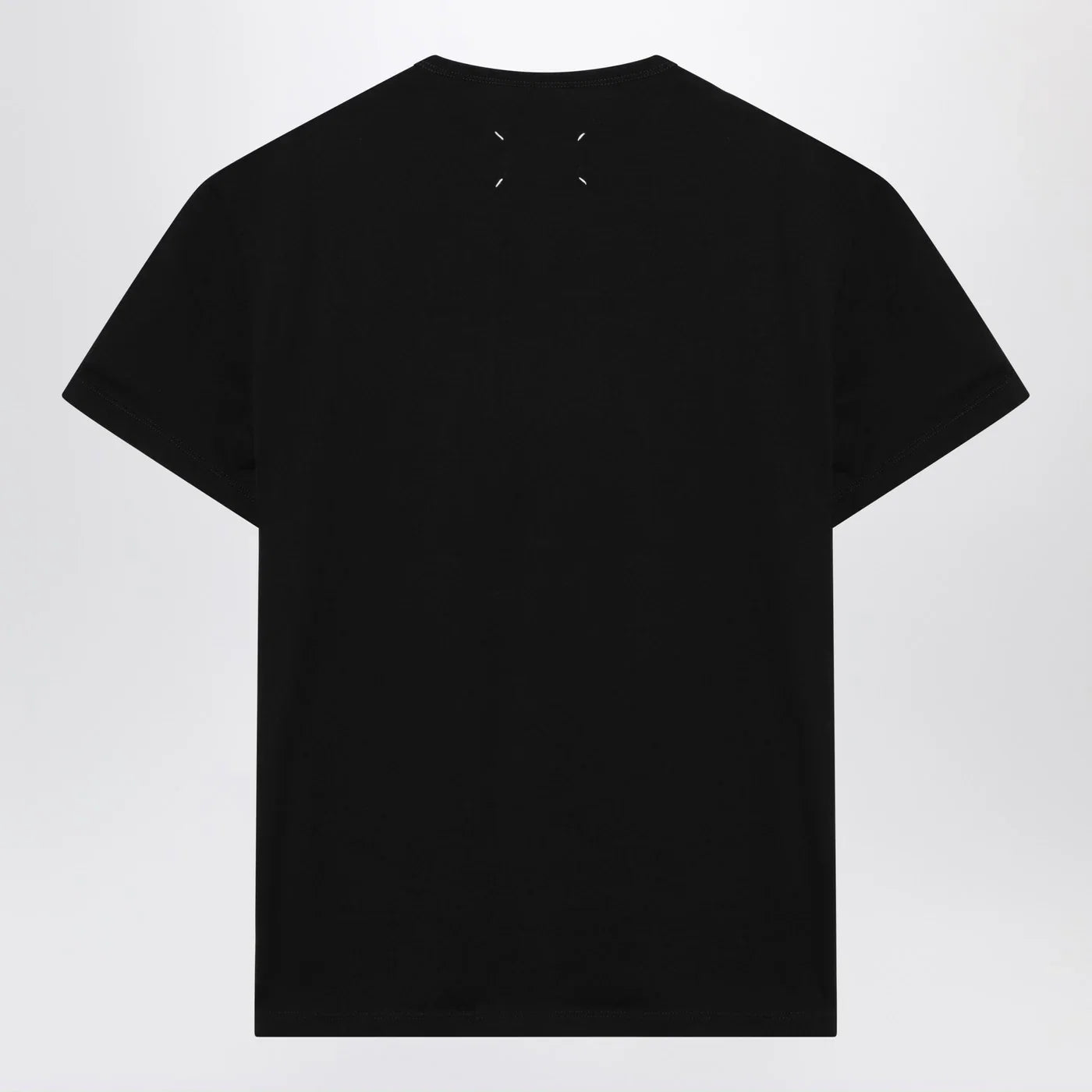 Maison Margiela Black T-shirt with distorted logo