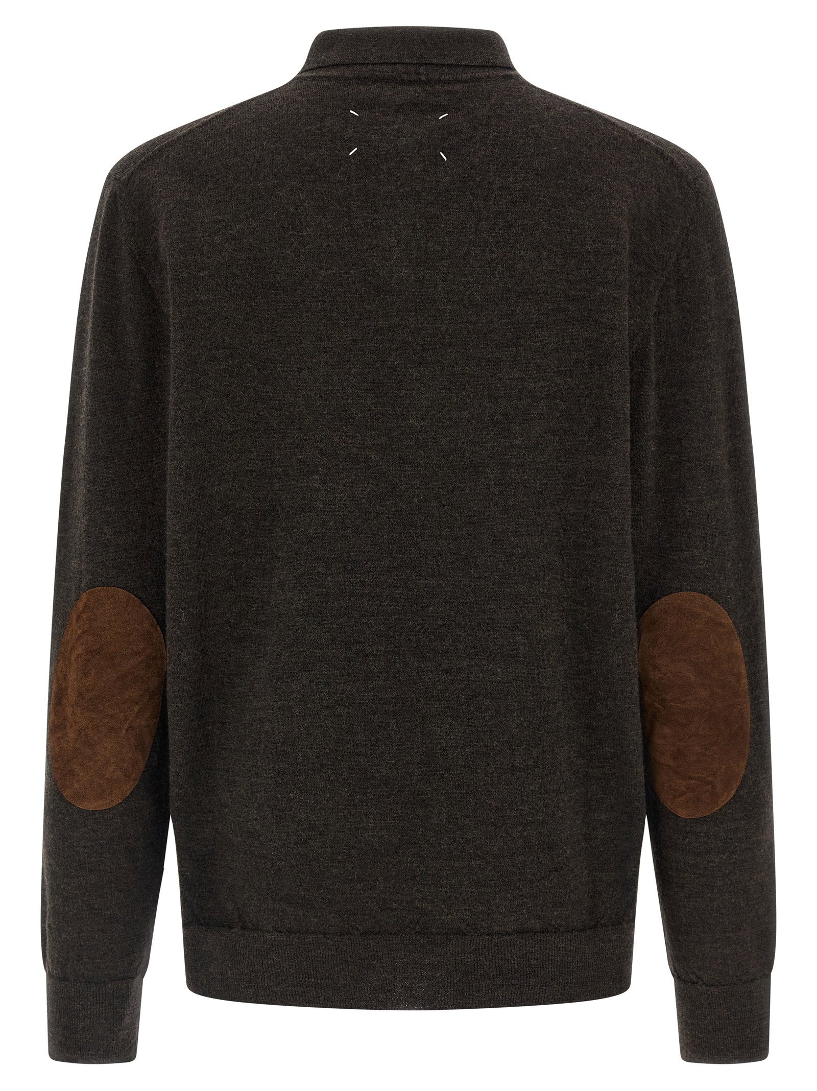 Maison Margiela Suede Patch Polo Shirt