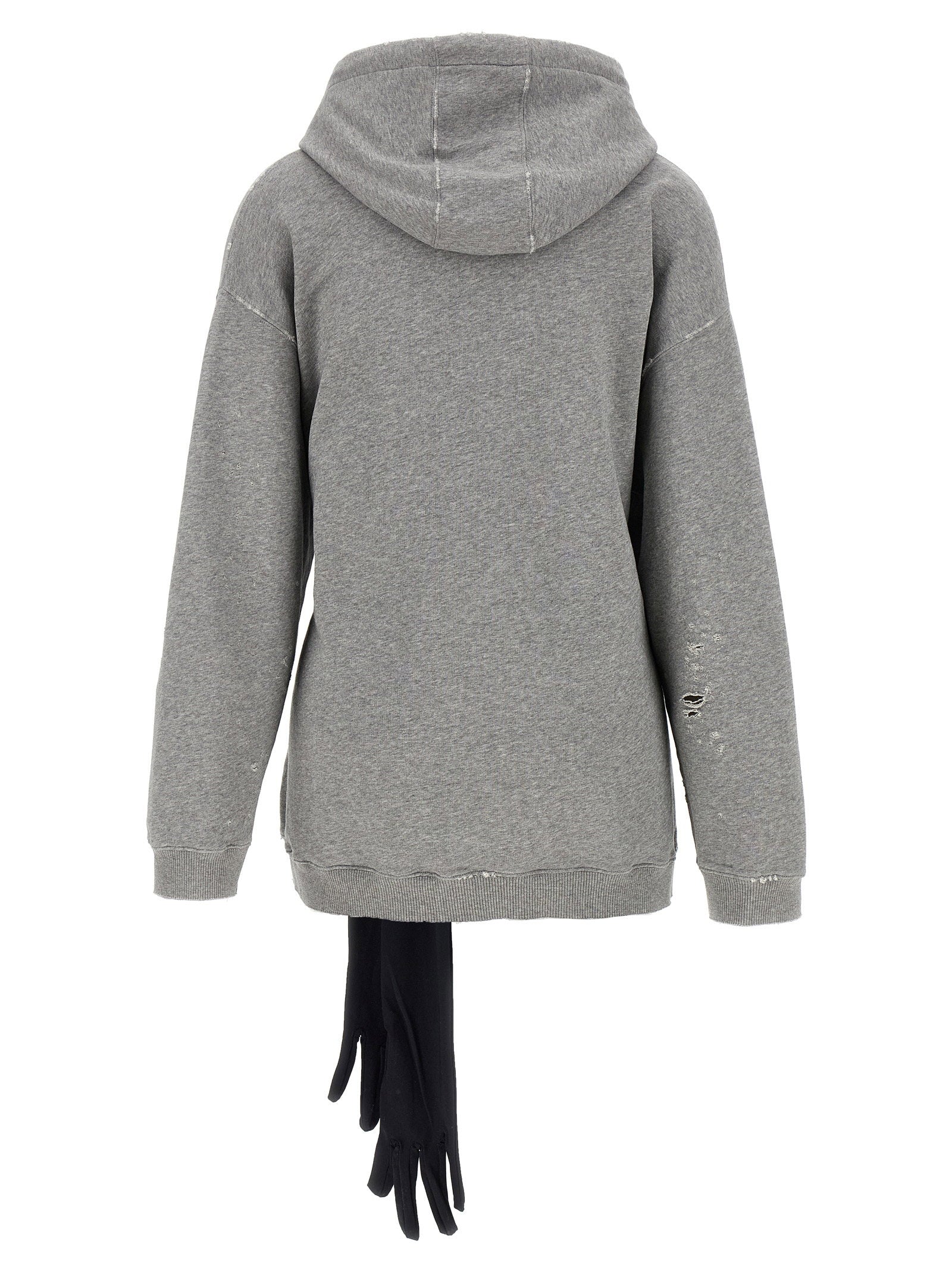 Mm6 Maison Margiela Hoodie Dress With Gloves