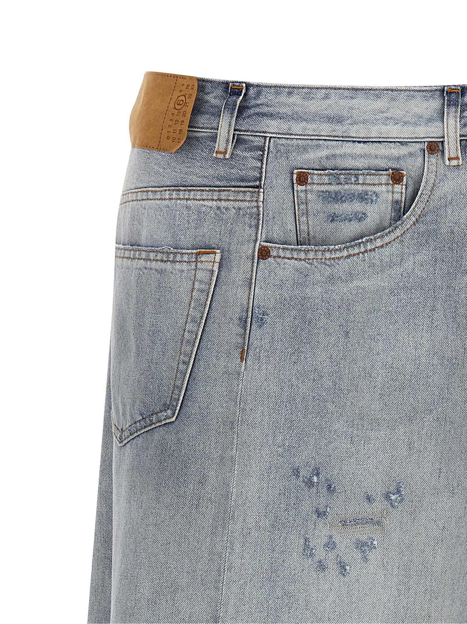 Mm6 Maison Margiela Asymmetrical Construction Skirt