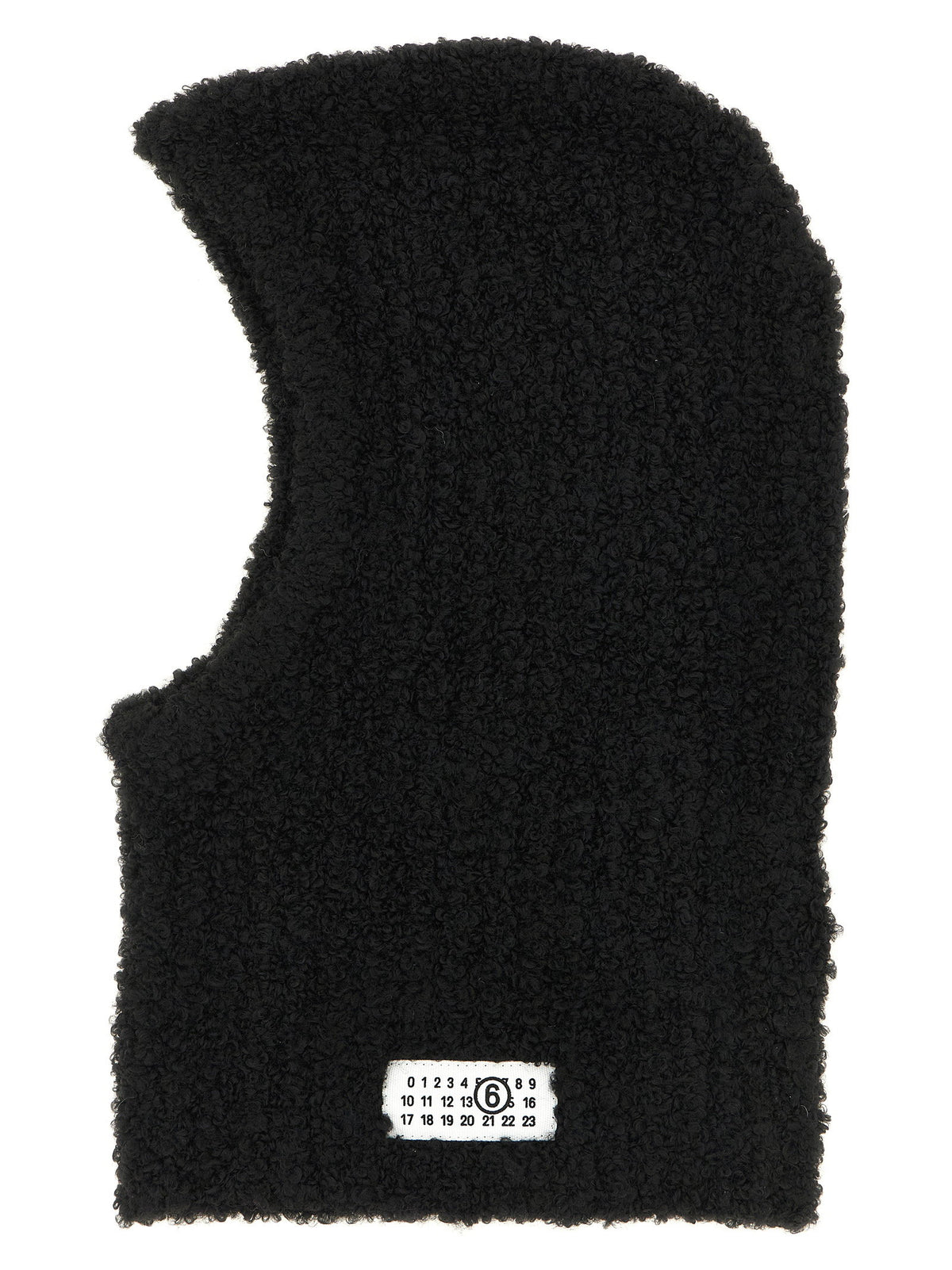 Mm6 Maison Margiela Bouclé Balaclava With Logo