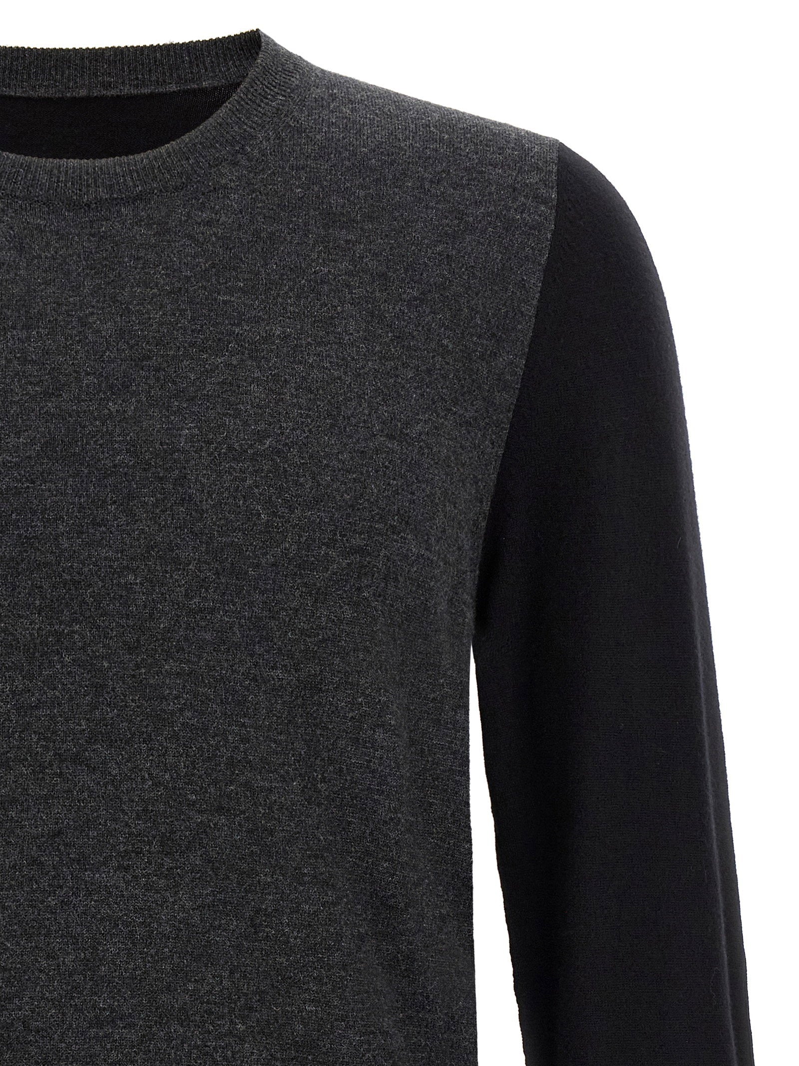 Maison Margiela Two-tone Wool Sweater