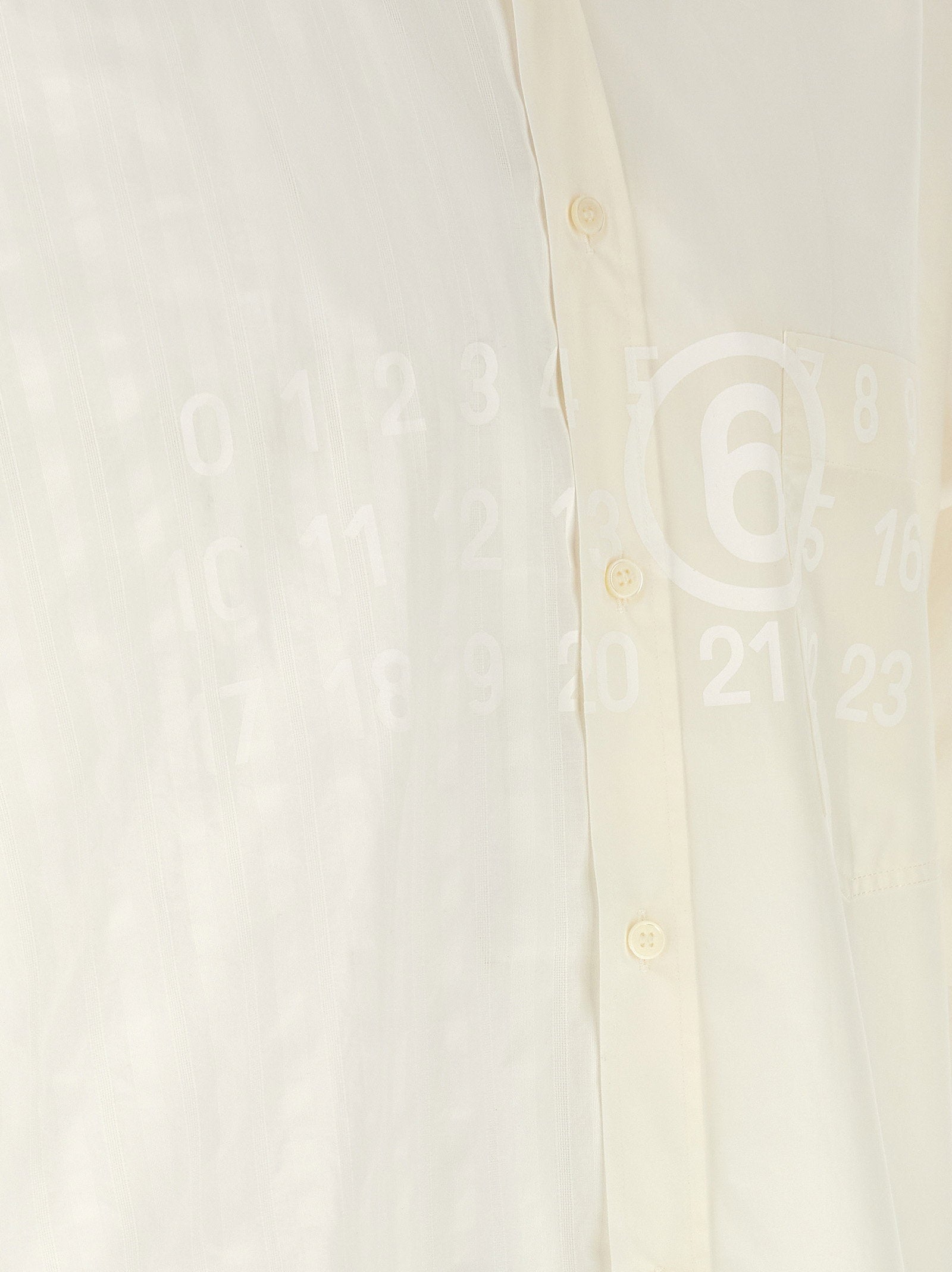 Mm6 Maison Margiela Bi-material Shirt