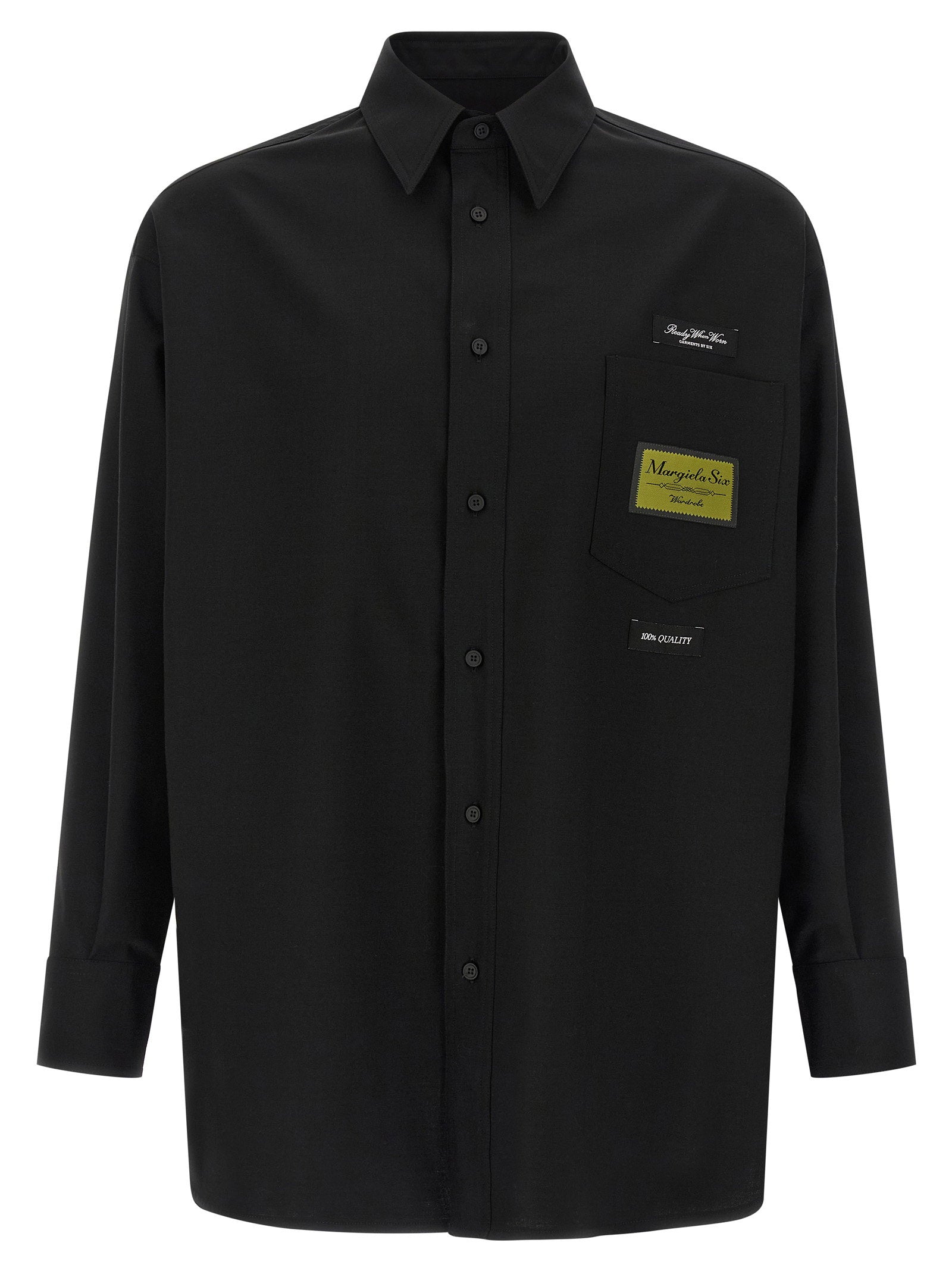 Mm6 Maison Margiela Jacquard Label Shirt