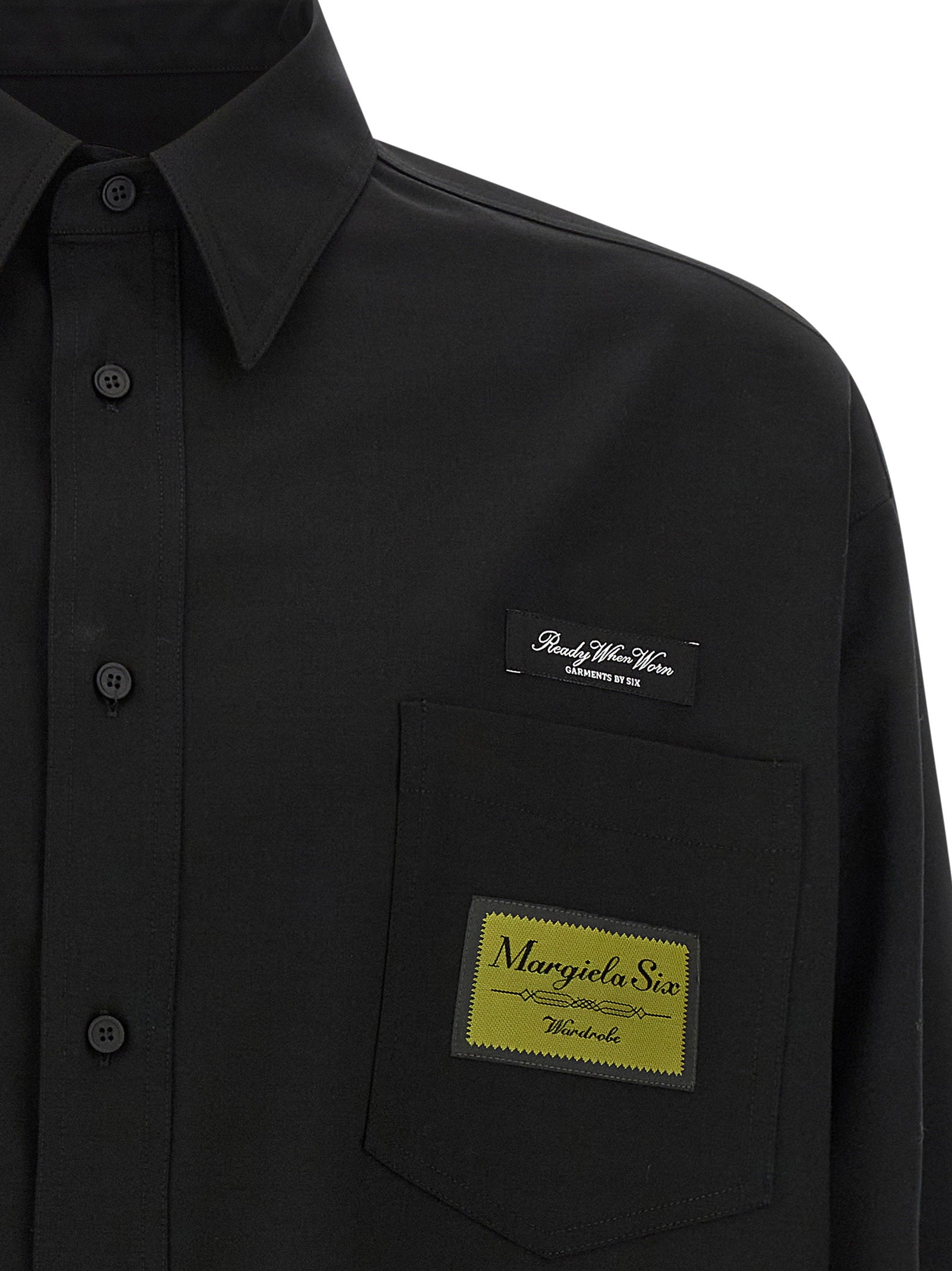 Mm6 Maison Margiela Jacquard Label Shirt