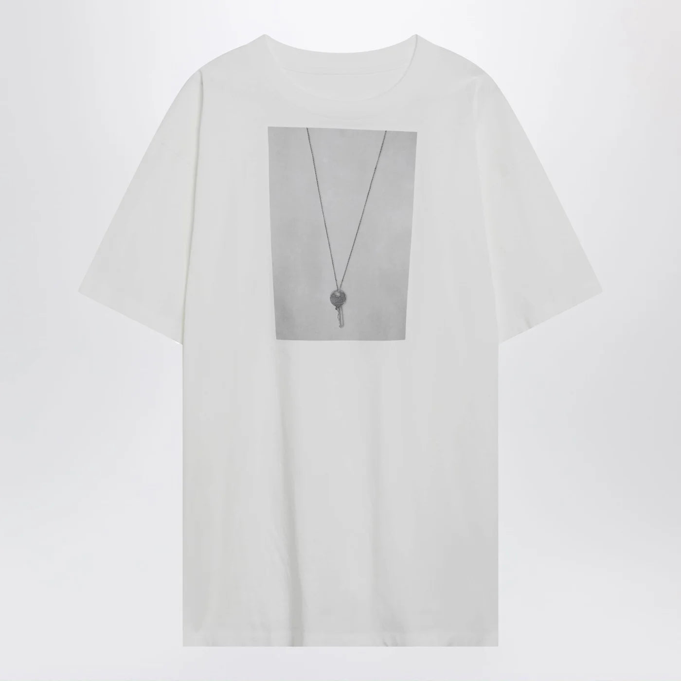 MM6 Maison Margiela White T-shirt with key print