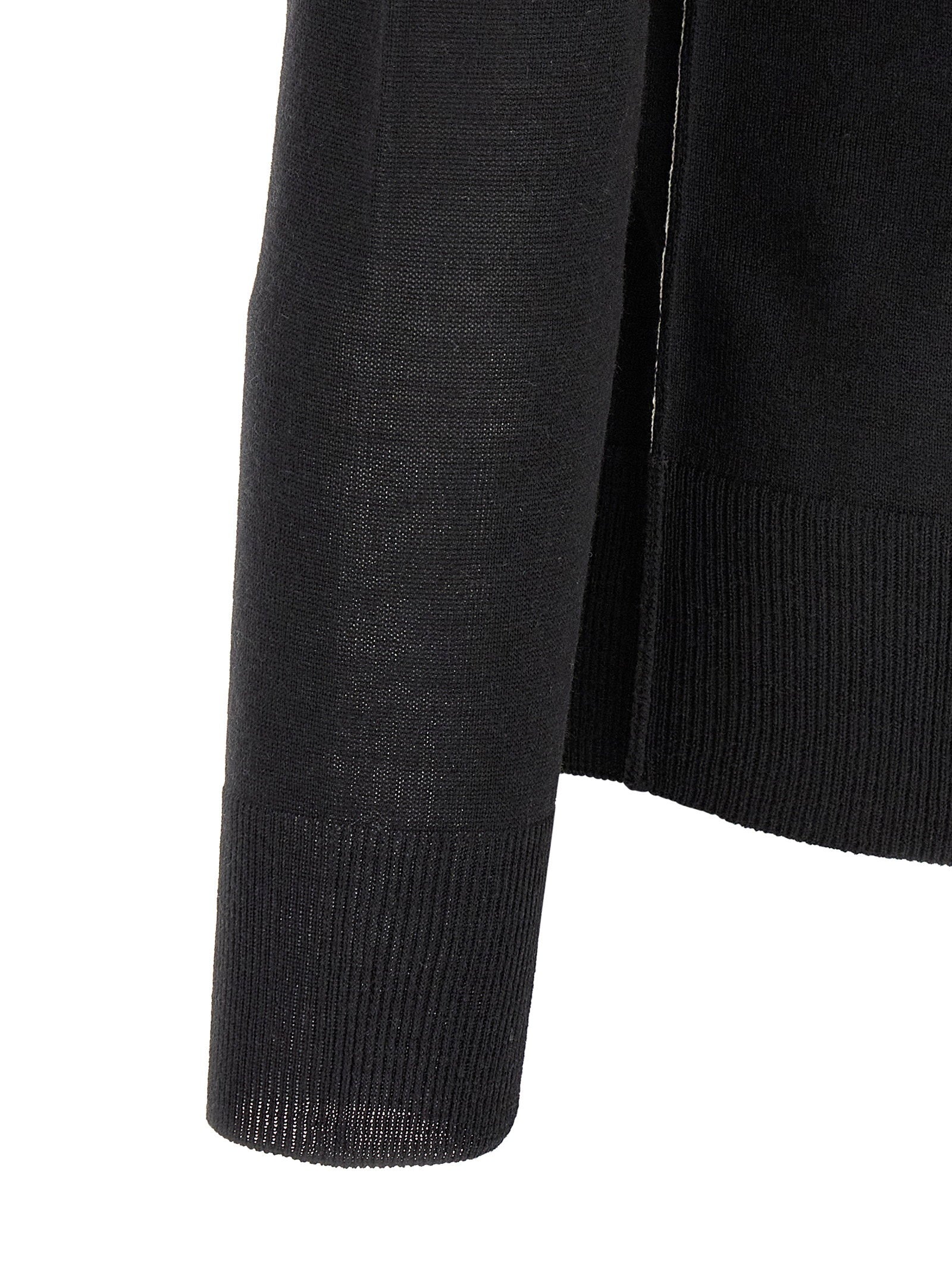 Mm6 Maison Margiela Turtleneck Sweater With Contrast Stitching