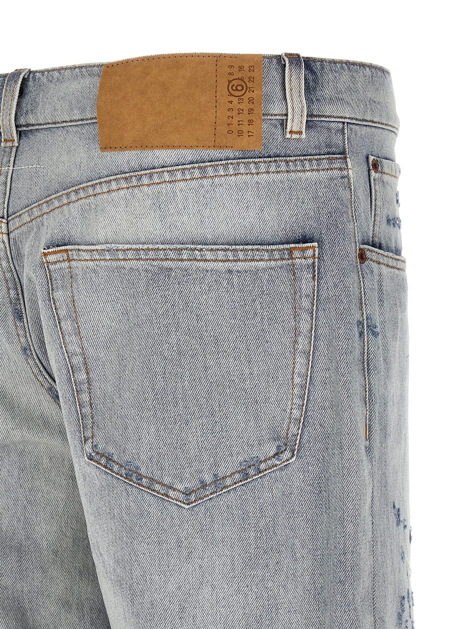 Mm6 Maison Margiela Used Effect Jeans