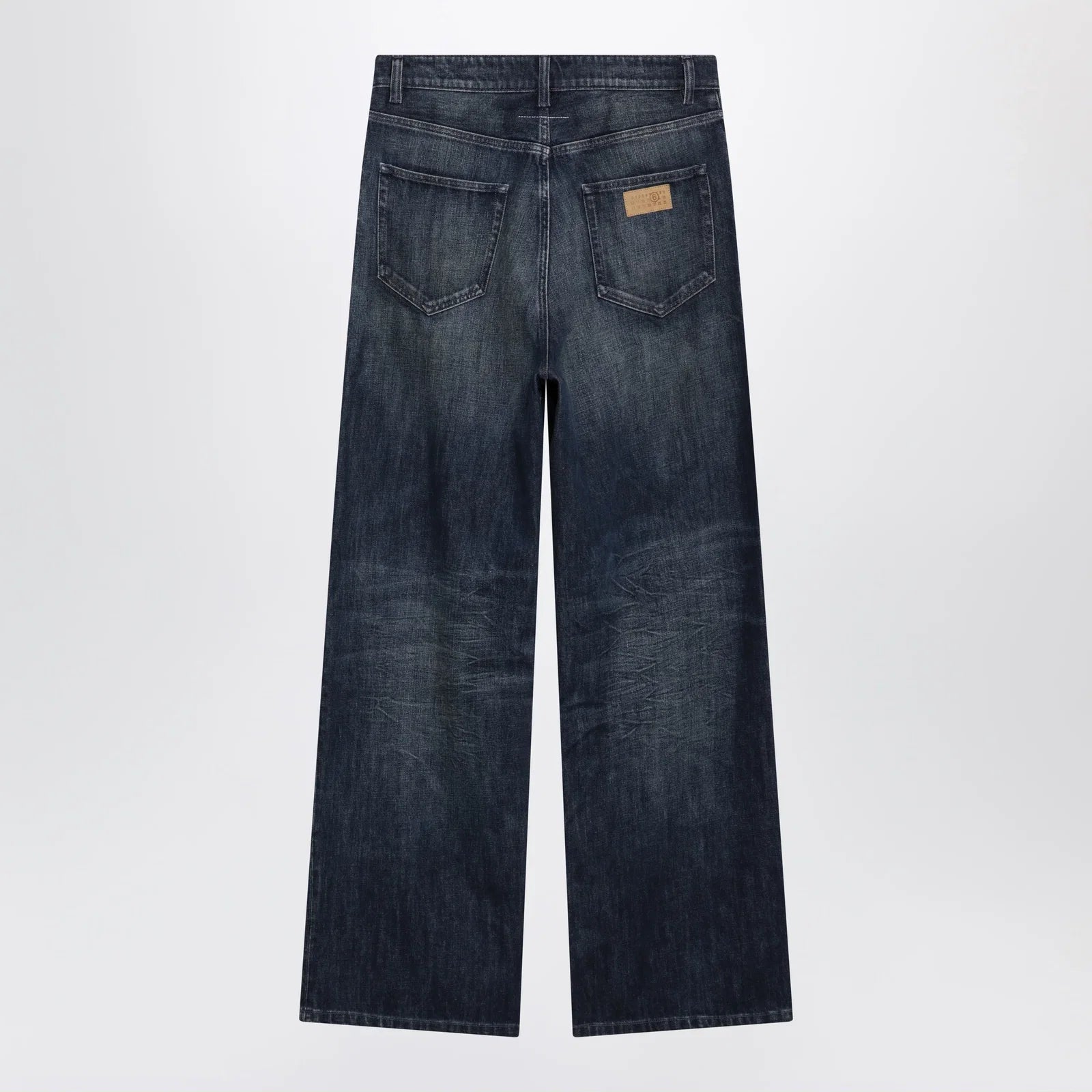 MM6 Maison Margiela Wide blue washed denim jeans