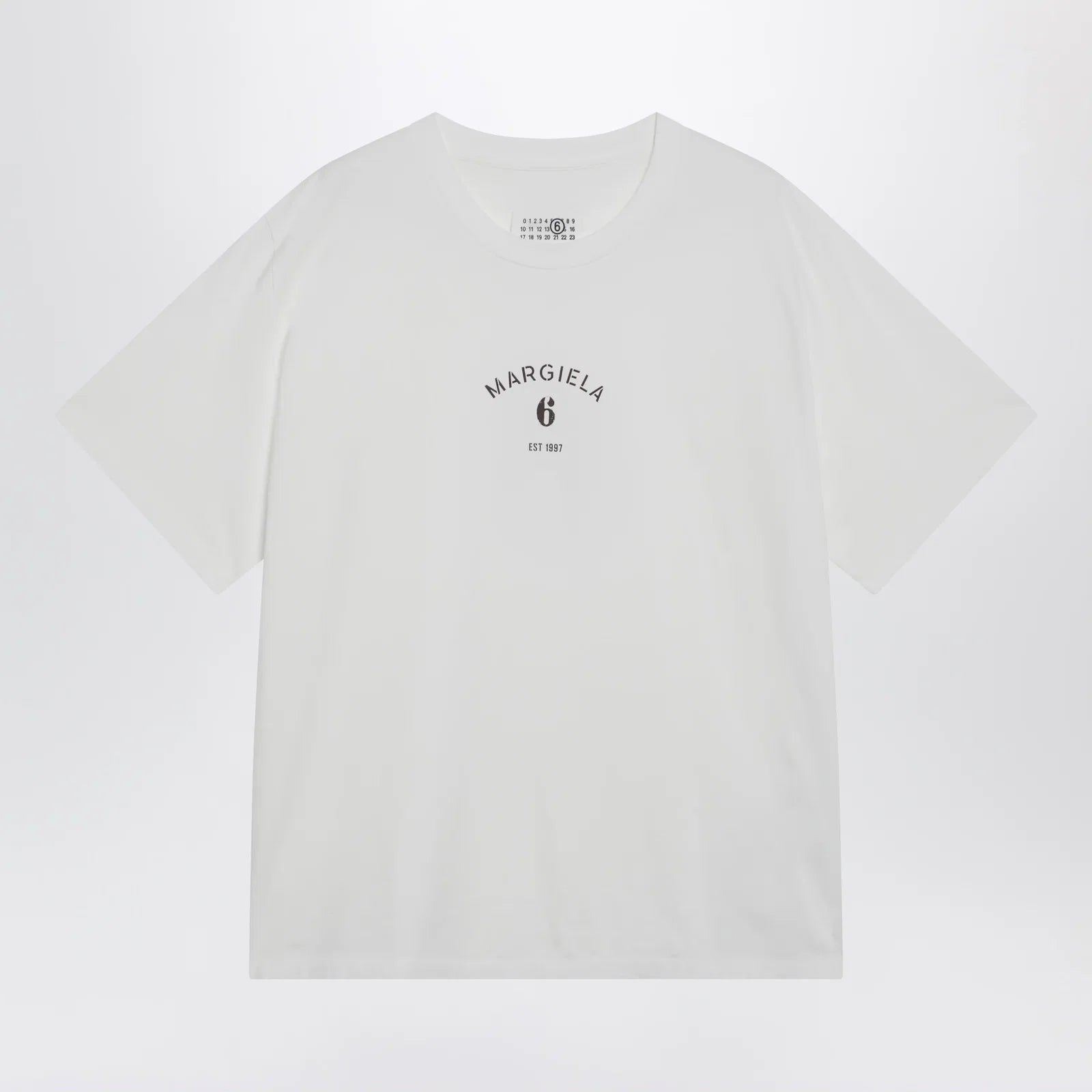 MM6 Maison Margiela White T-shirt with logo print