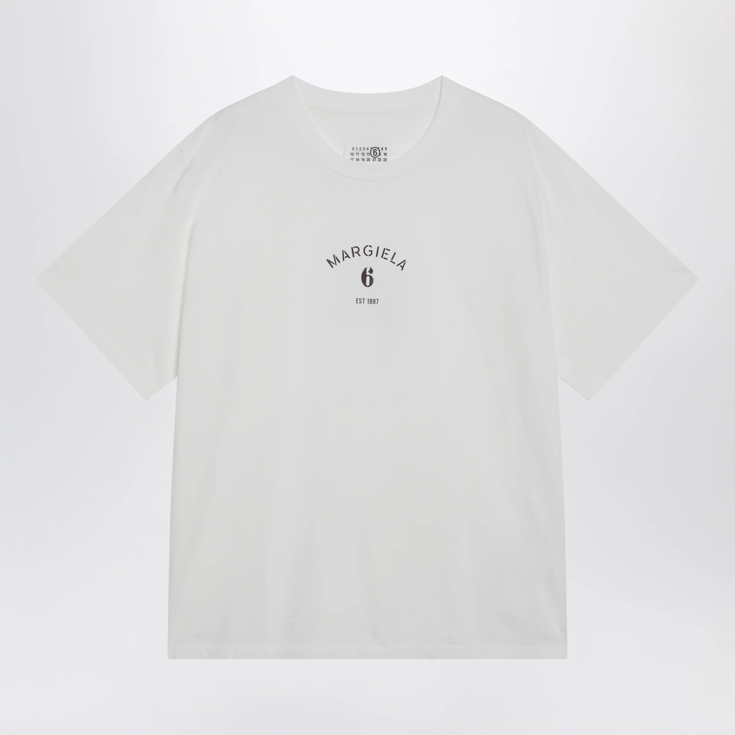 MM6 Maison Margiela White T-shirt with logo print