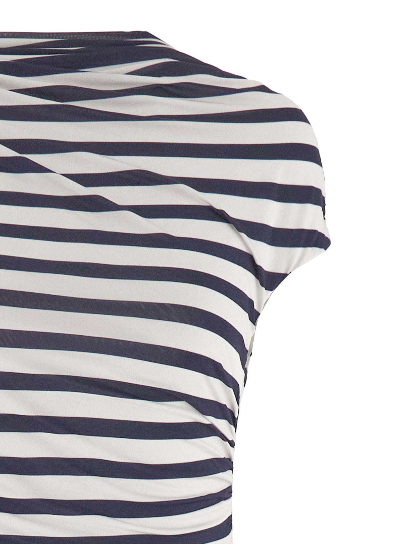 Self-Portrait Navy Stripe Jersey Maxi Dress