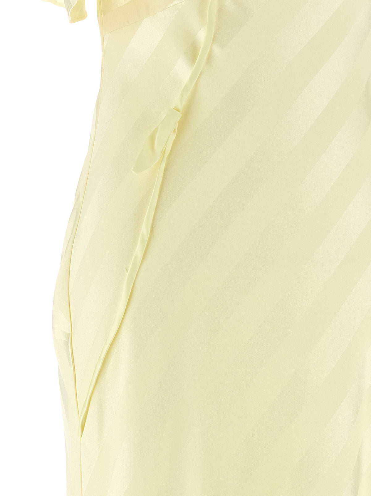 Self-Portrait Satin Striped Long Dress