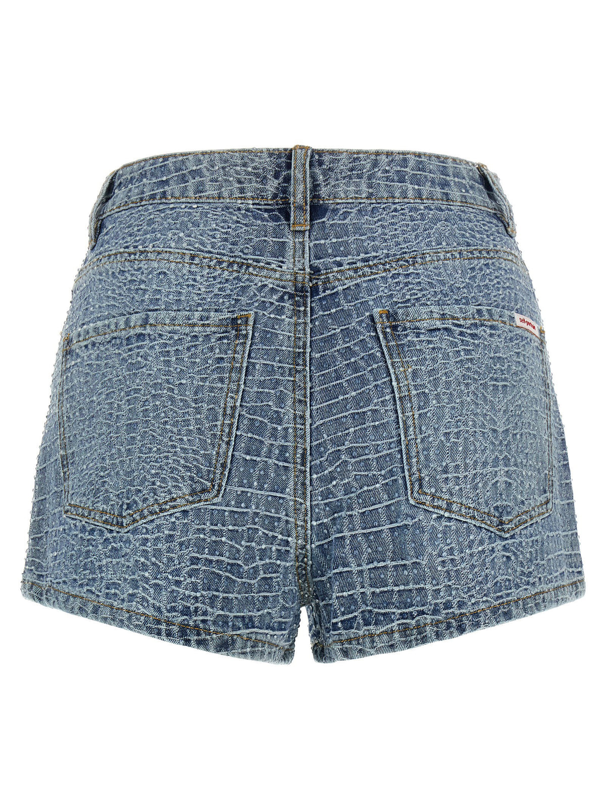 Self-Portrait Rhinestone Shorts
