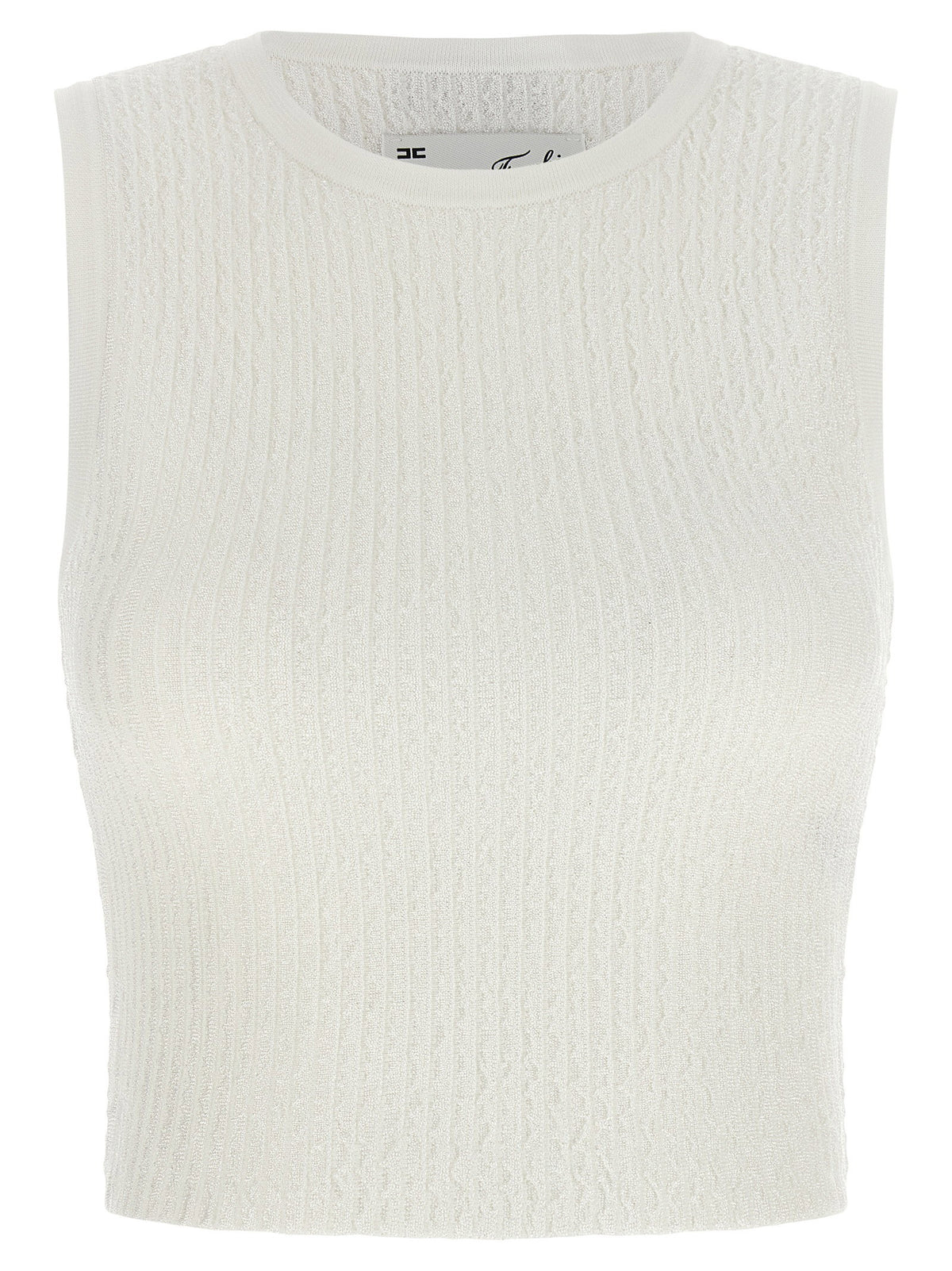 Elisabetta Franchi Ribbed Crop Top