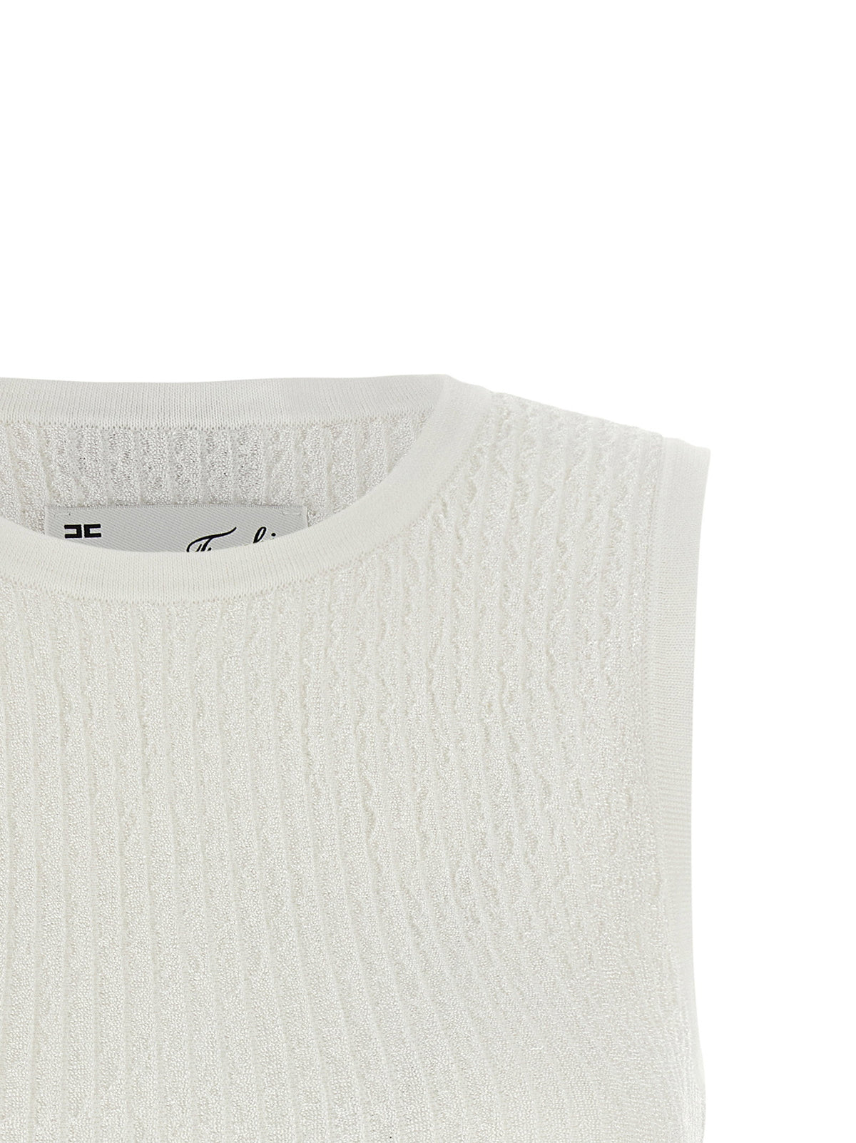 Elisabetta Franchi Ribbed Crop Top