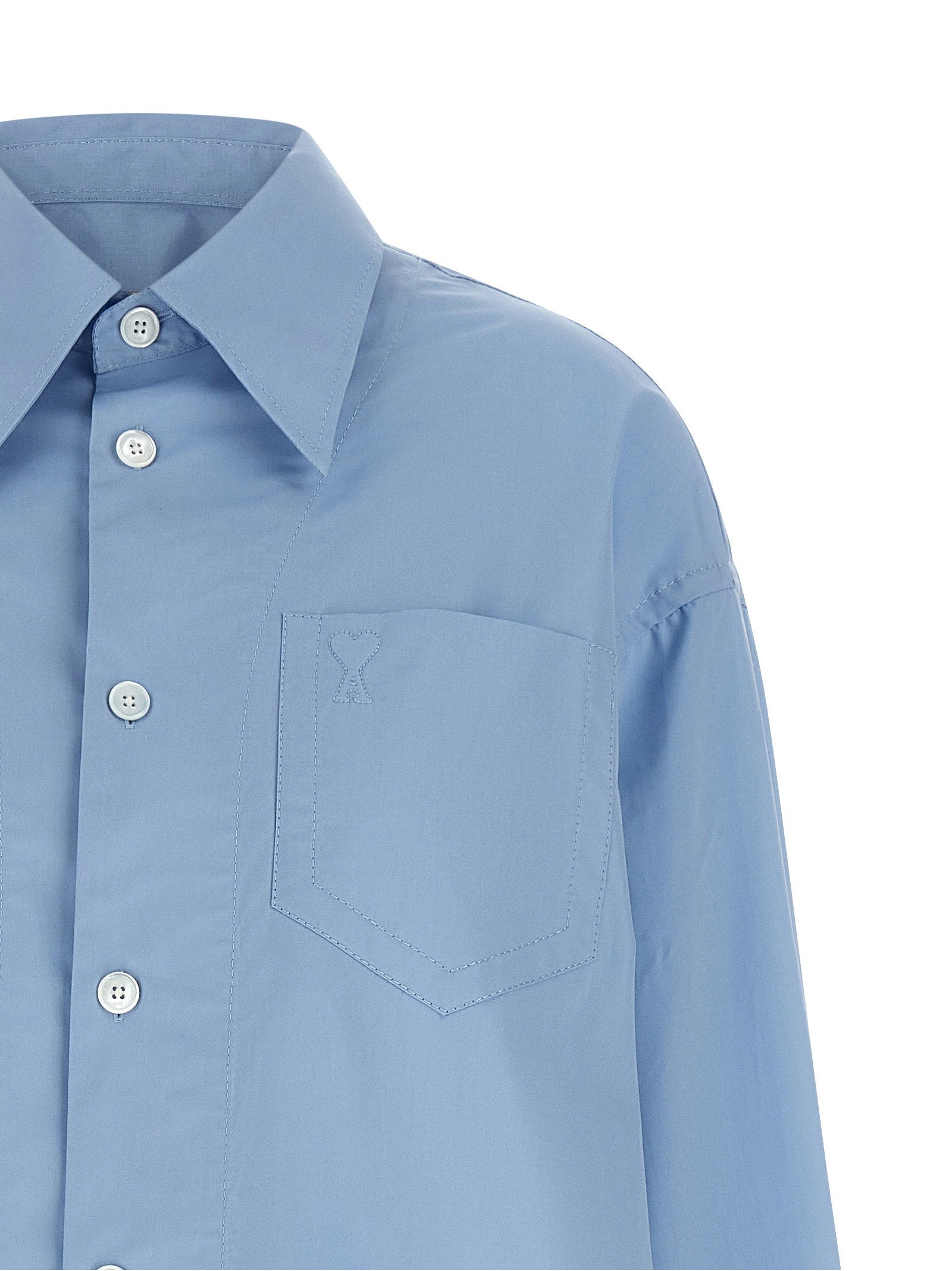 Ami Paris Ami De Coeur Shirt Dress