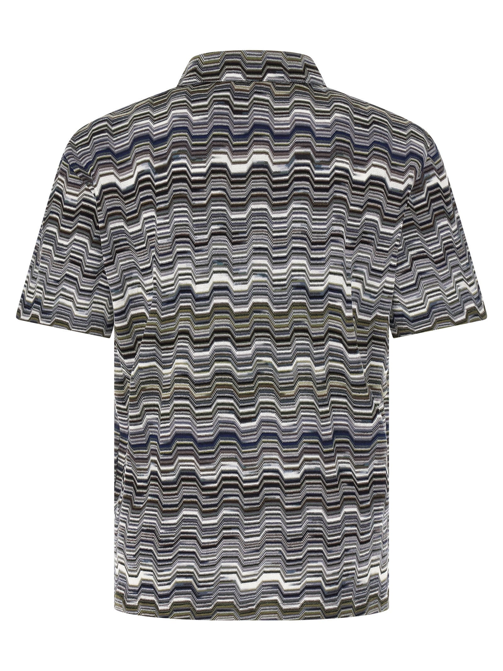 Missoni Irregular Zigzag Polo Shirt