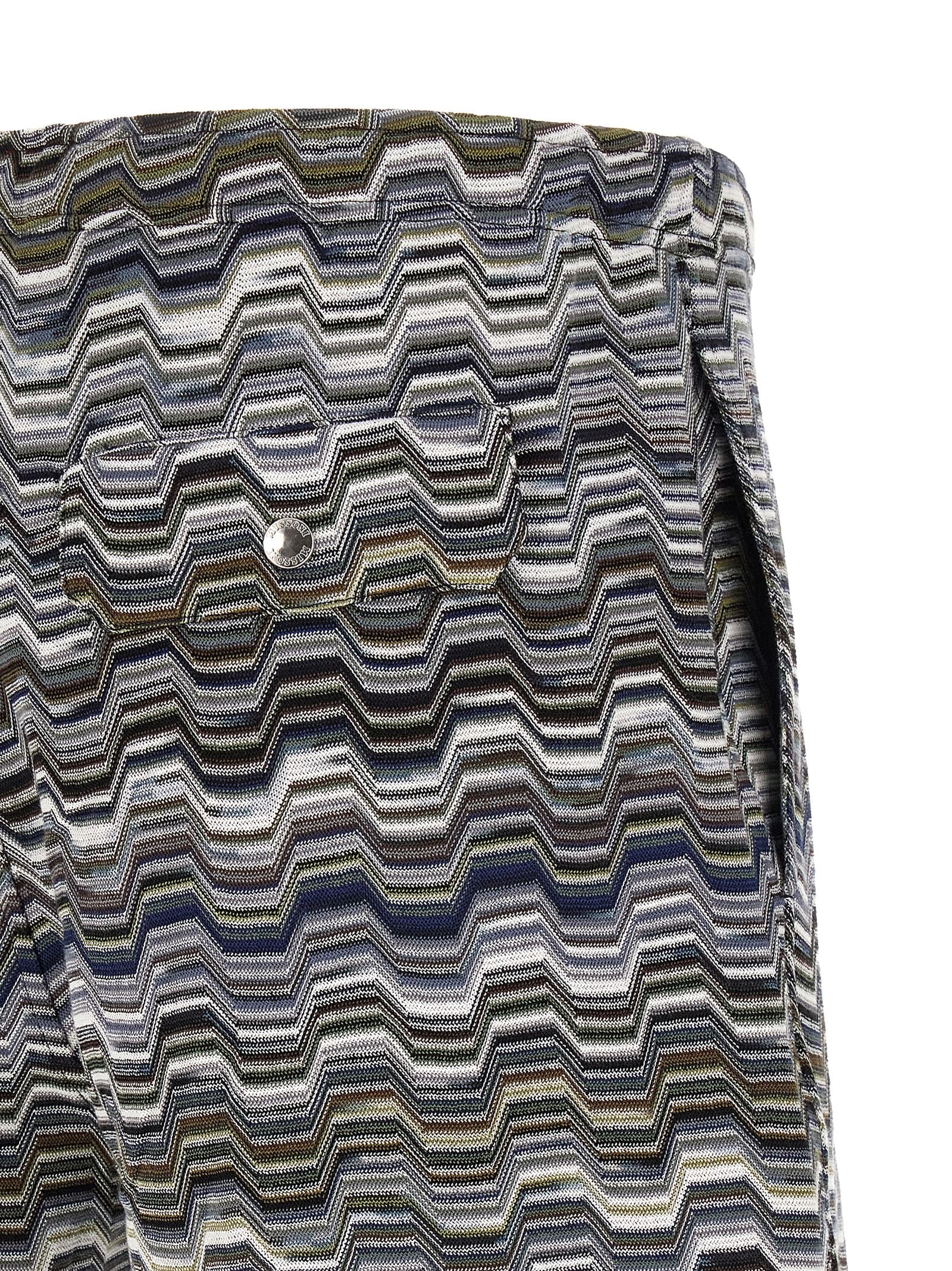 Missoni Irregular Zigzag Bermuda Shorts
