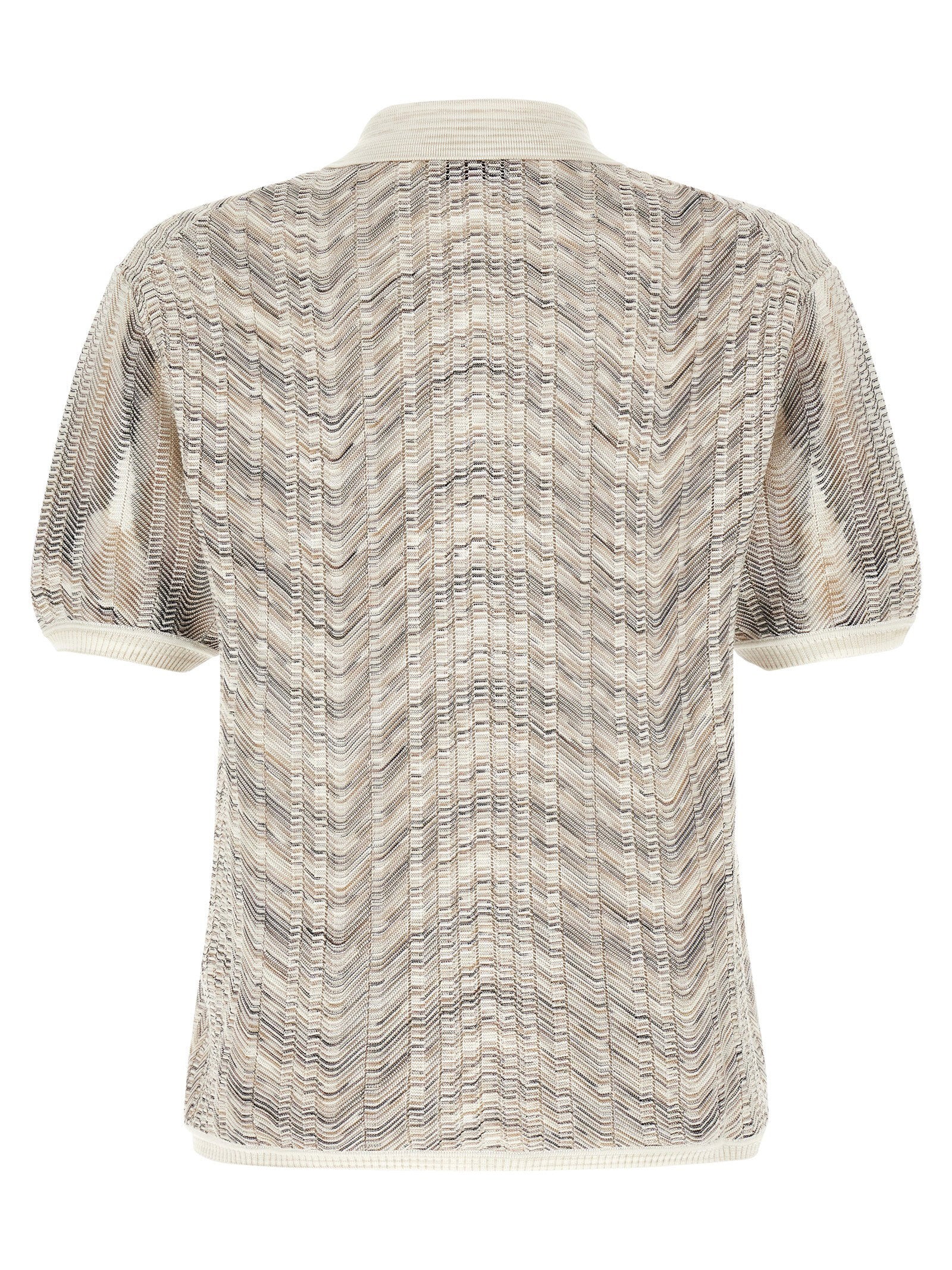 Missoni Zig-zag Knit Polo Shirt