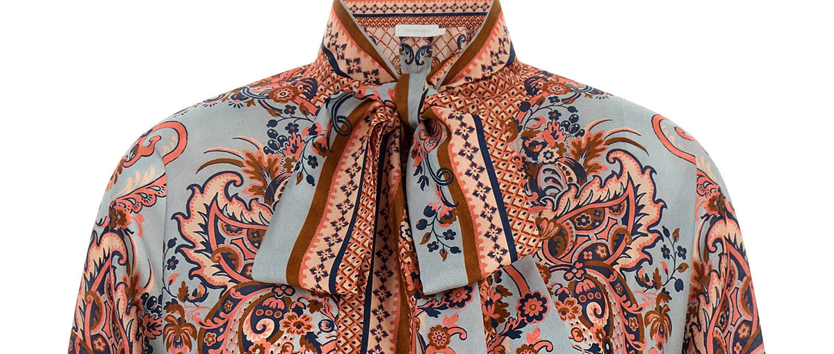Zimmermann Aster blouse, neck and shoulder view