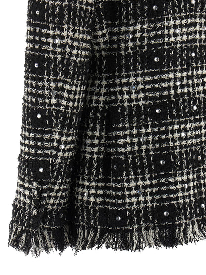 Giuseppe Di Morabito Tweed And Rhinestone Blazer