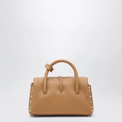 Zanellato Dotta Baby amaretto grained leather bag