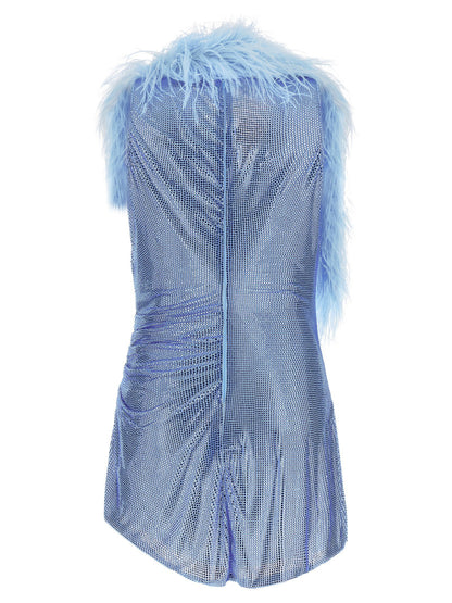 Giuseppe Di Morabito Dress With Removable Crystals And Feathers